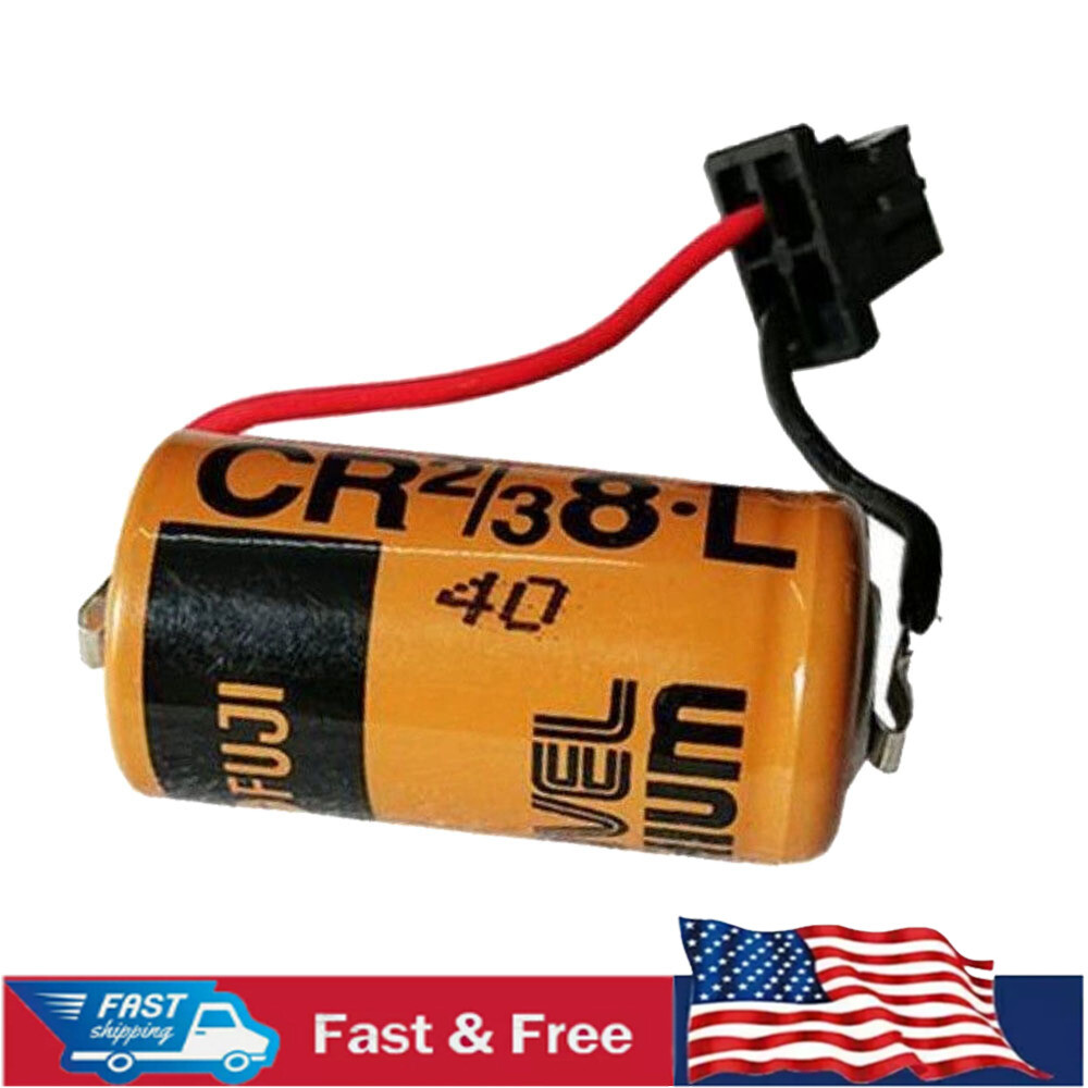 CR2/3 8.L 3V 2000mAh Li-ion Battery for PLC Memory Backup Power Supply US STOCK