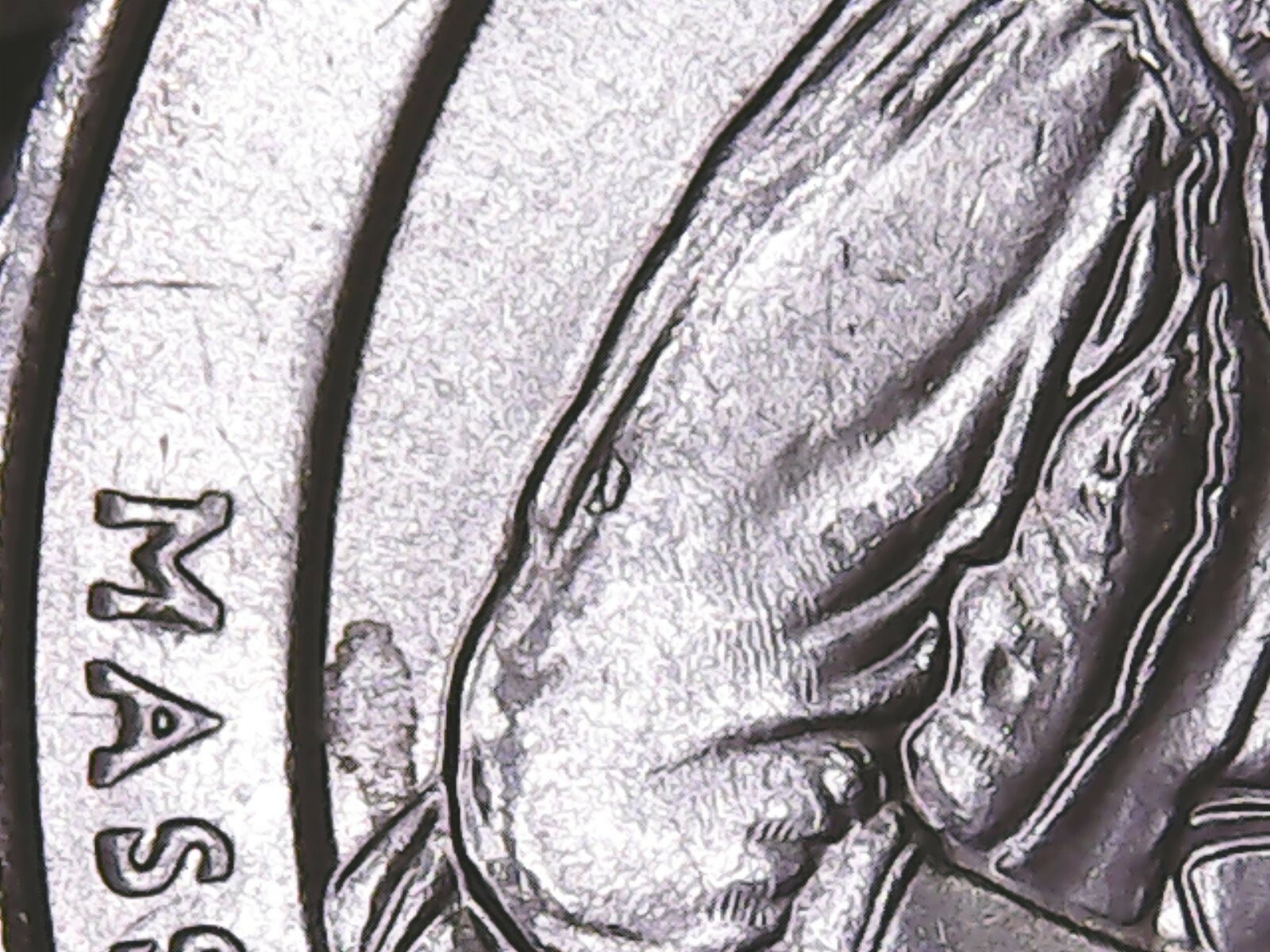 2019 P Lowell ATB Quarter with Die Chips and Die Cracks Mint Error.