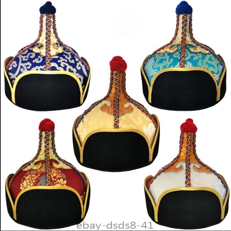 Men's Mongolian Hats Adult Men's Hats Mongolian Stage Performance Dance Hat Gift