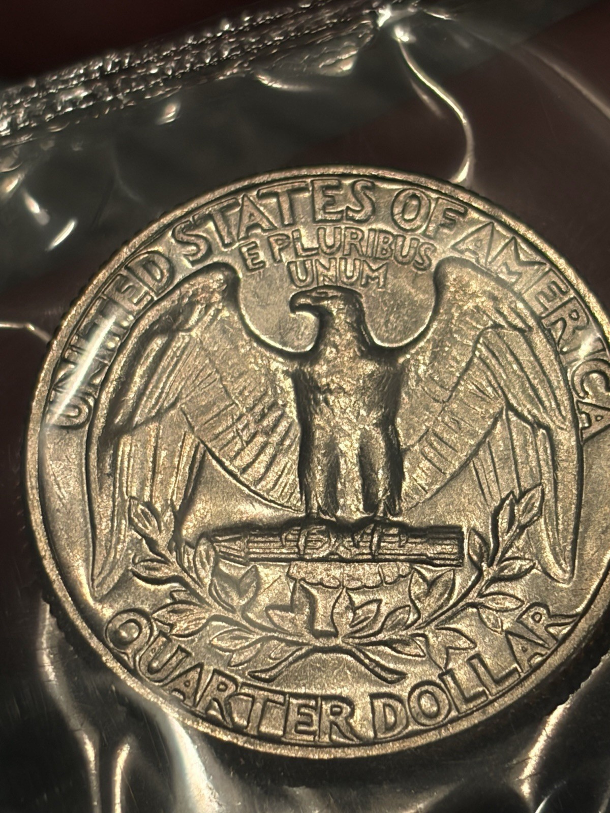 1972 Washington Quarter 25C UNC Gem Cellophane