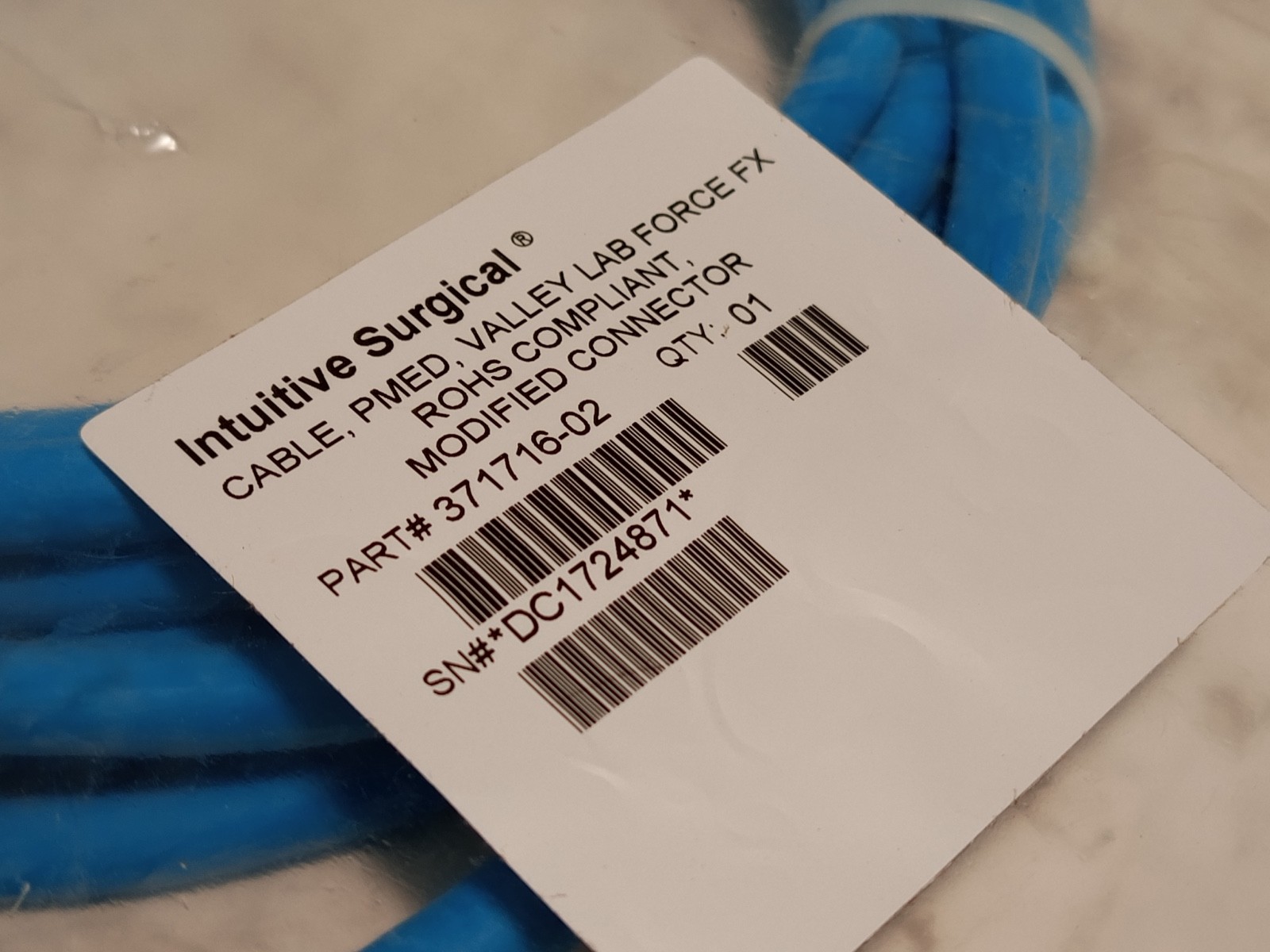 Intuitive Surgical 371716-02 Bipolar Force FX Cable Modified Connector, 1 Item