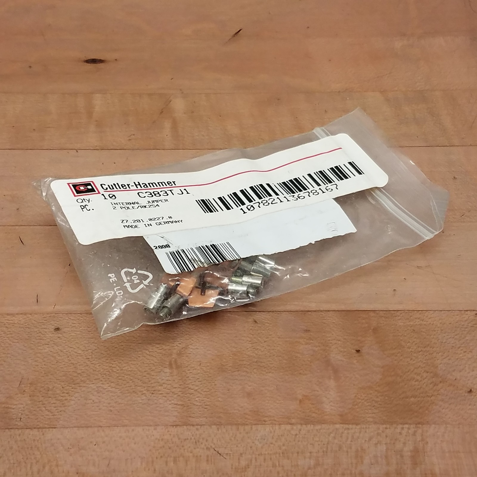 Pack of 10 Cutler-Hammer C383TJ1 2 Pole Jumper RK254 - NEW