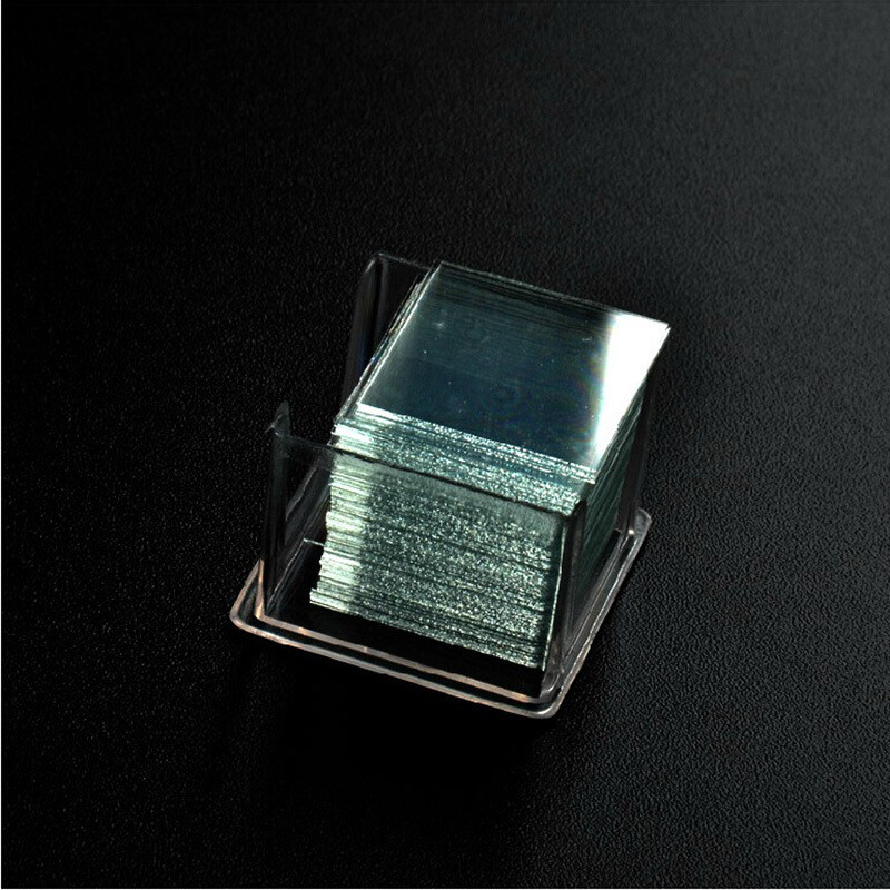 4pcs 100PC/Box Thickness 0.006 "Microscope Glass Cover Blank Coverslips Slides