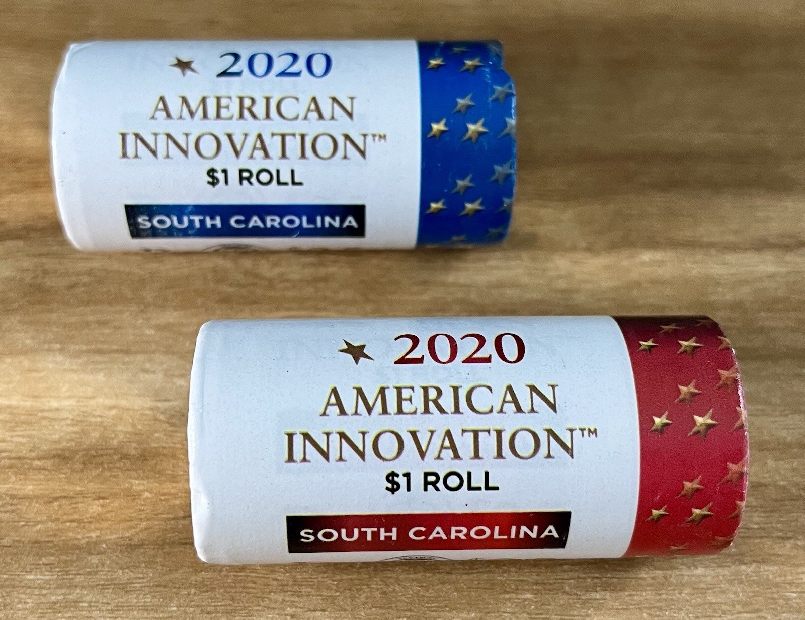 2020 P & D Innovation Dollar US Mint Sealed Rolls. South Carolina Septima Clark