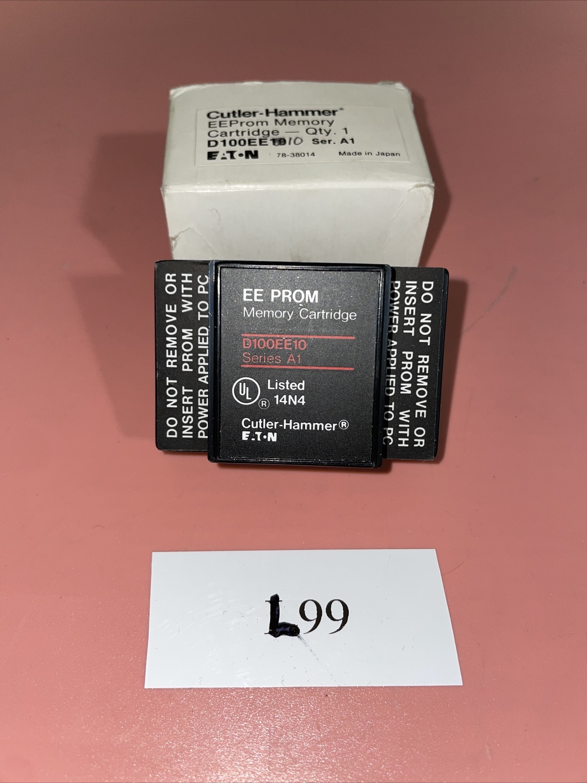 (2) D100EE10 Hammer Eaton PLC Memory Module EE Prom Series A1