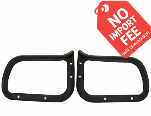 Replacement Office Chair Loop Arm Rest Rounded Style Pair S3676L R