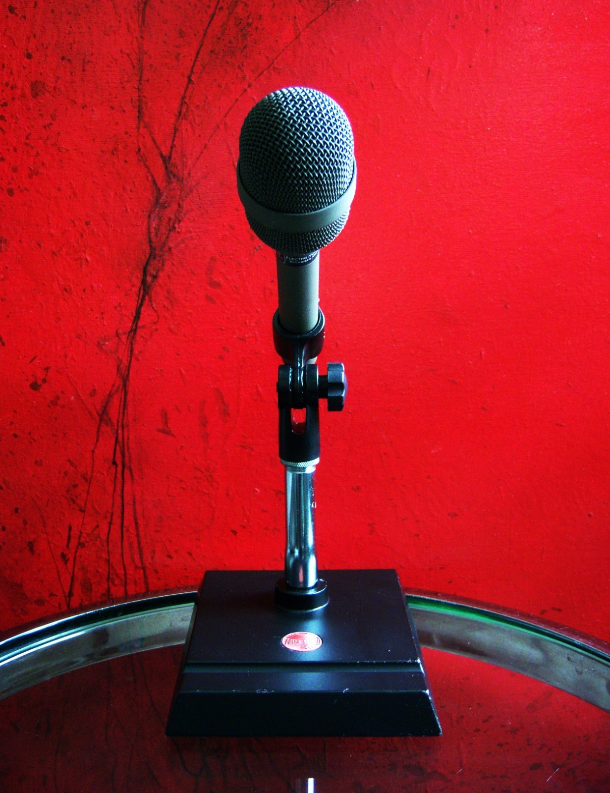 Vintage 1970's Atlas DS-2 microphone desk stand old DS-5 DS-7 DS-10 Shure # 8