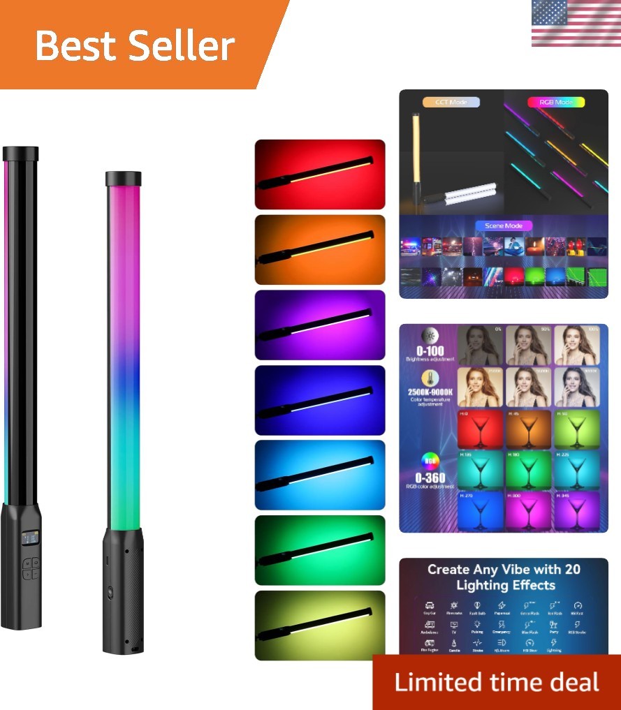 VL119 Tube Light - 20 Dynamic Modes for Professional Photography & Livestreaming