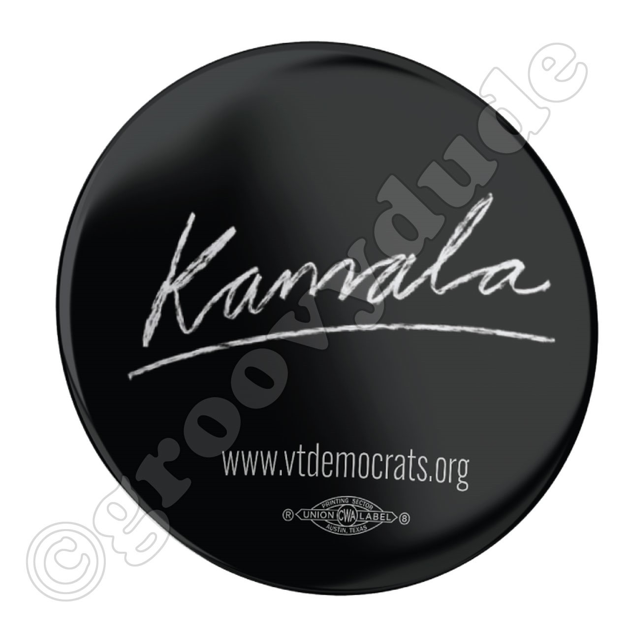 Biden–Harris 2020 Kamala Harris Signature Vermont 2-1/4" Campaign Pinback Button