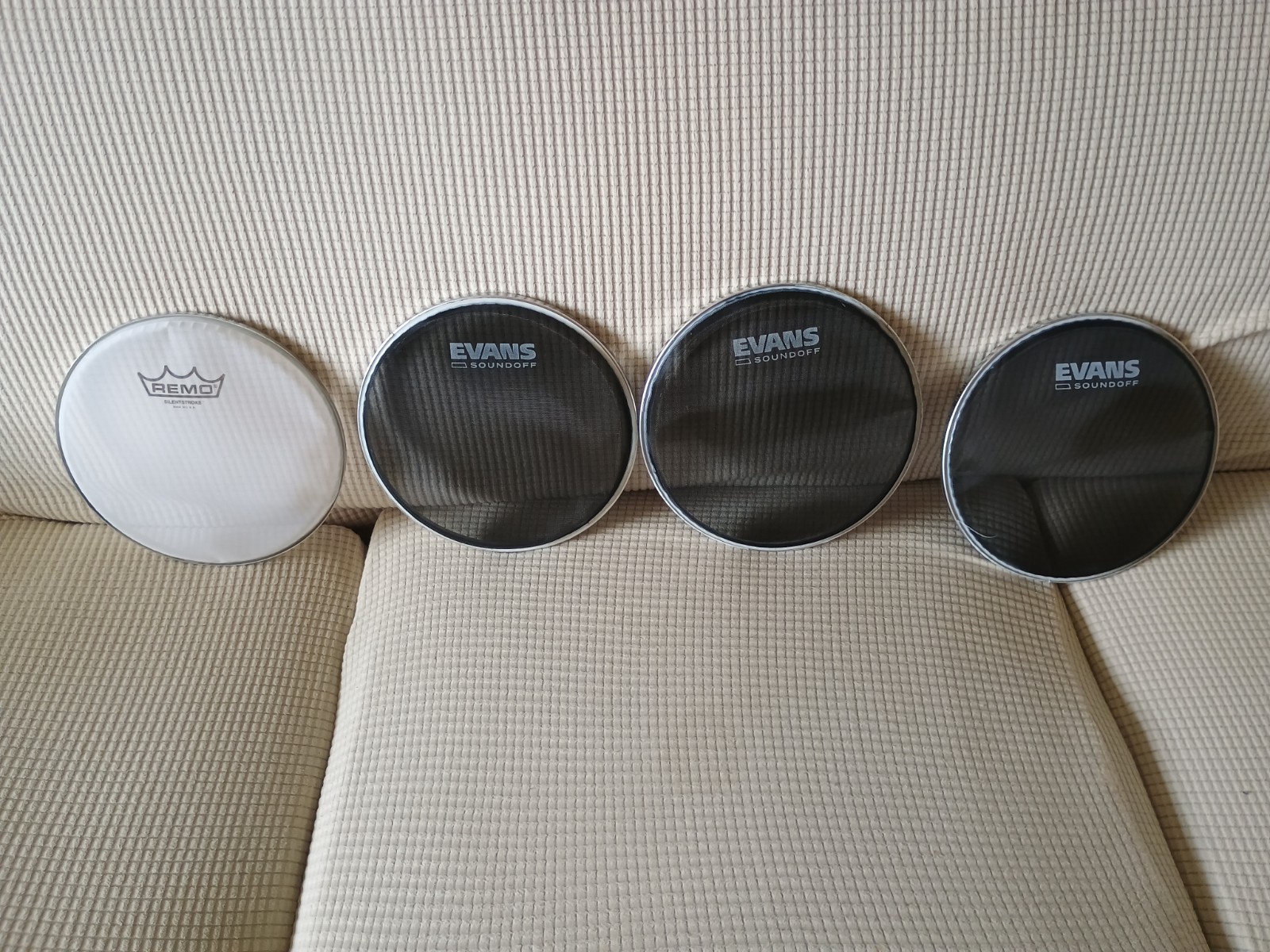 EVANS SOUND OFF MESH HEADS PACK (4) 8" DRUM HEADS