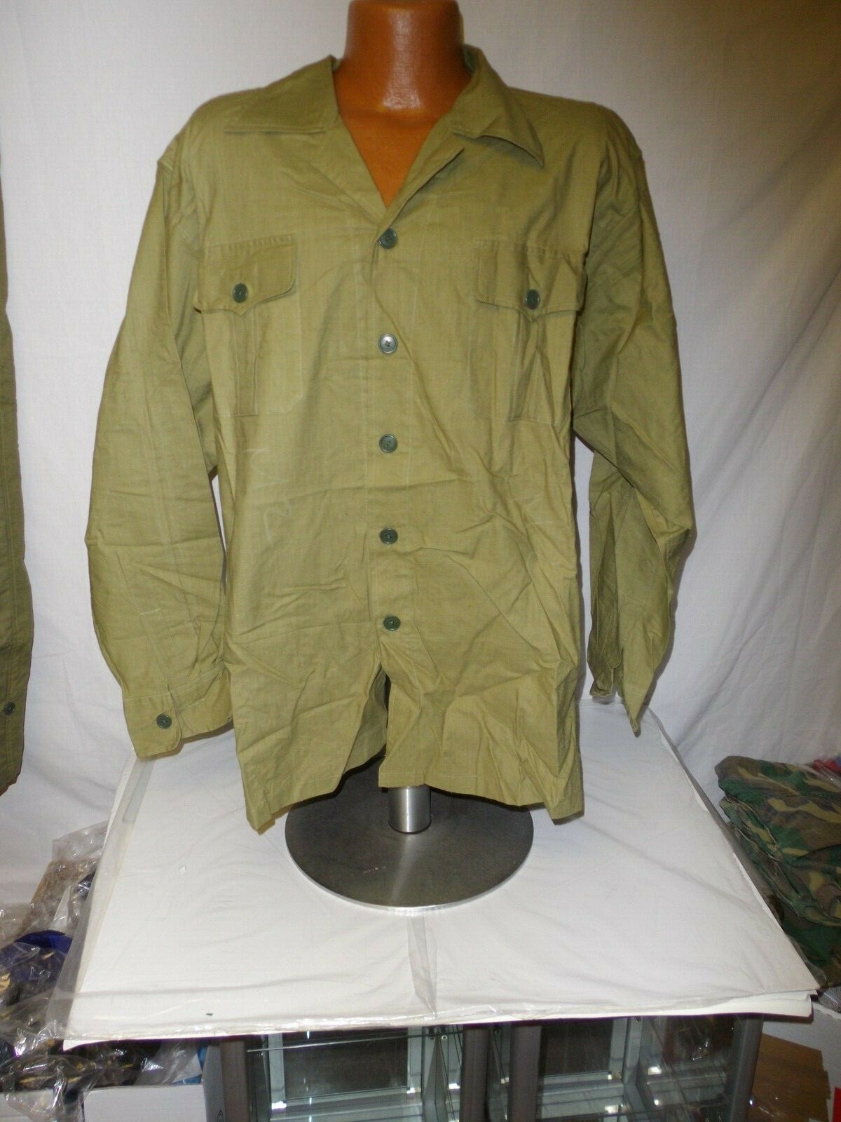 nva-9 NVA North Vietnamese Army Green Uniform set 2 pocket X-Large size 54 W14E