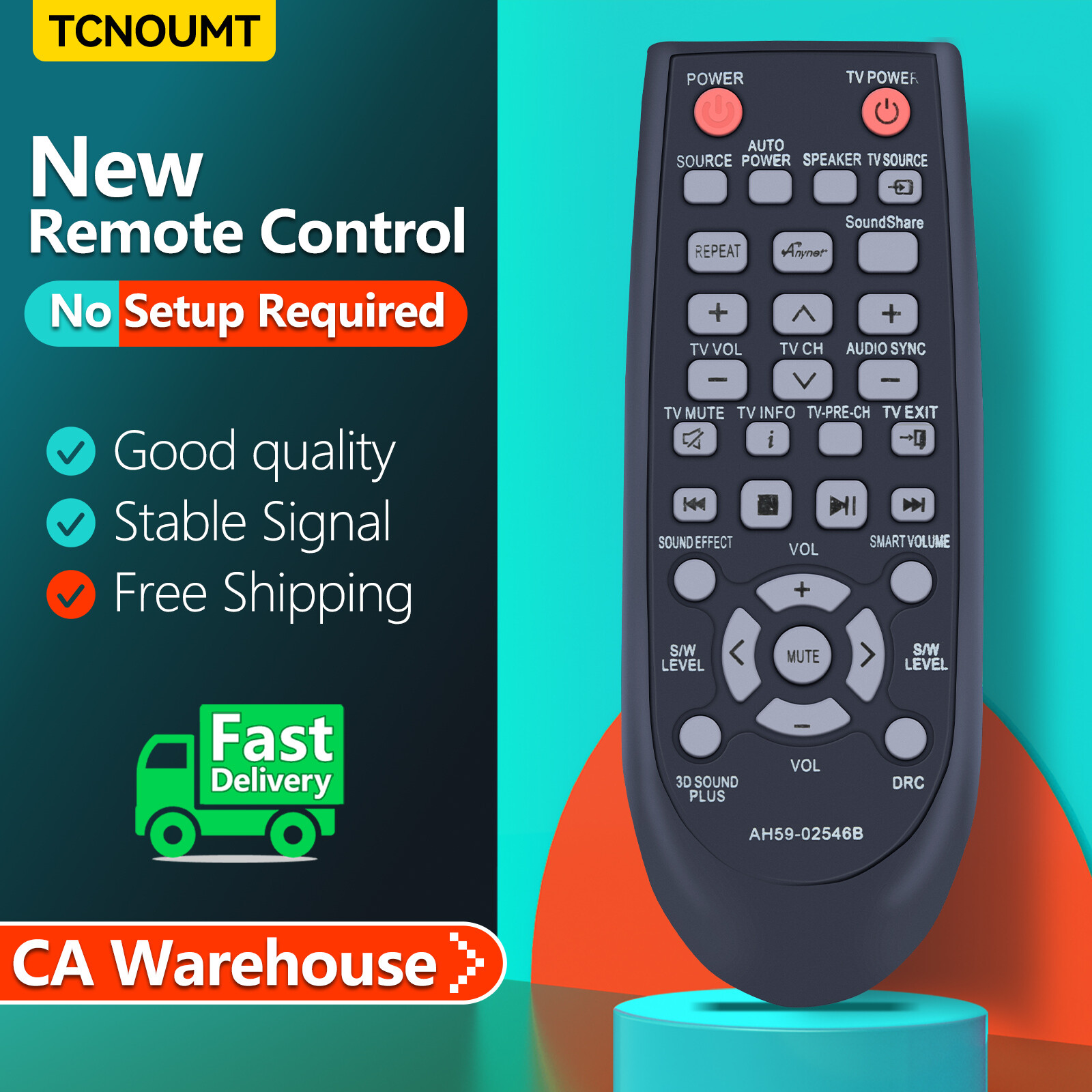 AH59-02546B Remote Control For Samsung Sound Bar HW-F550/ZA HW-F551/ZA