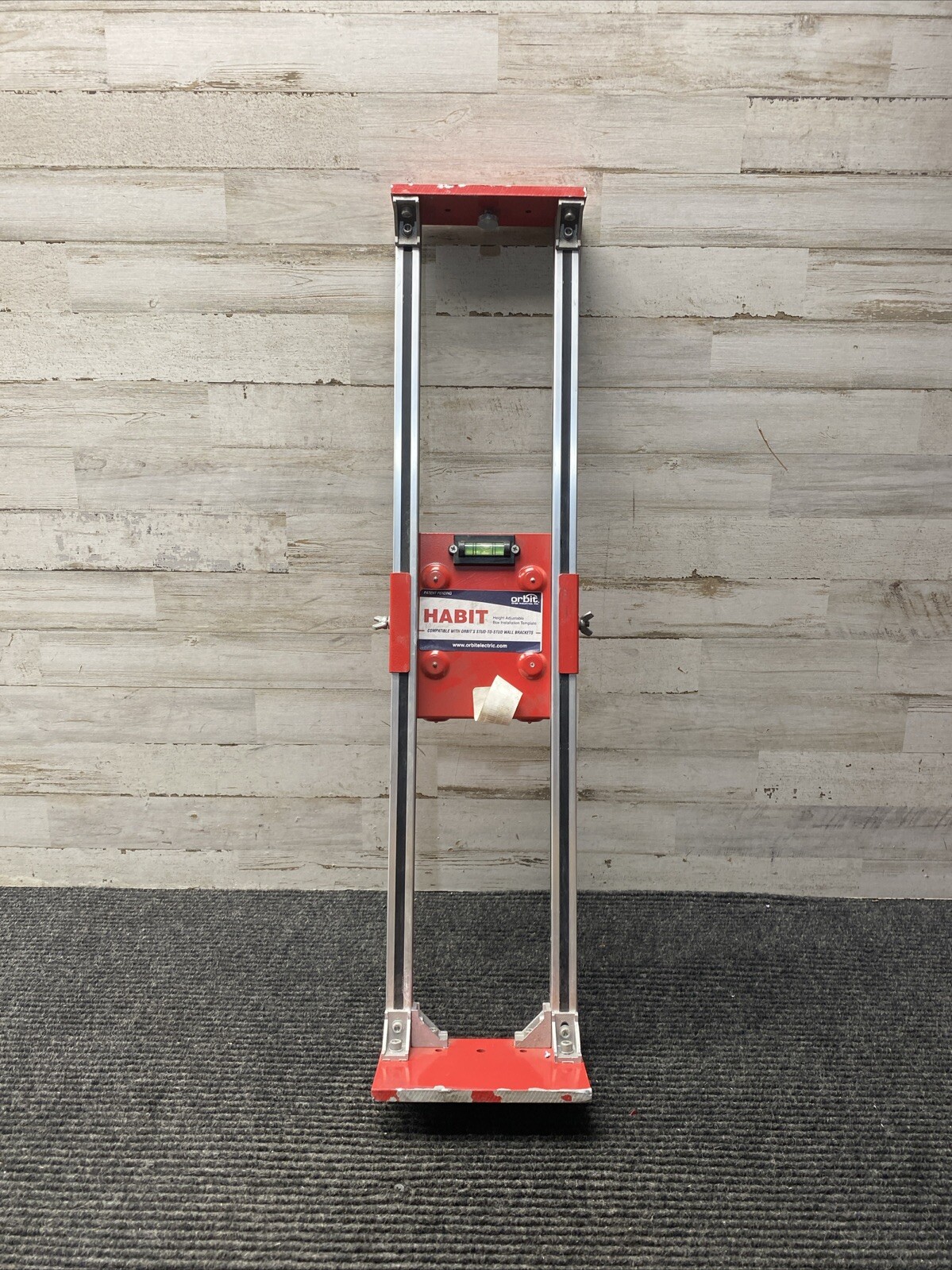 NOS Orbit Habit Height Adjustable Installation Template Level