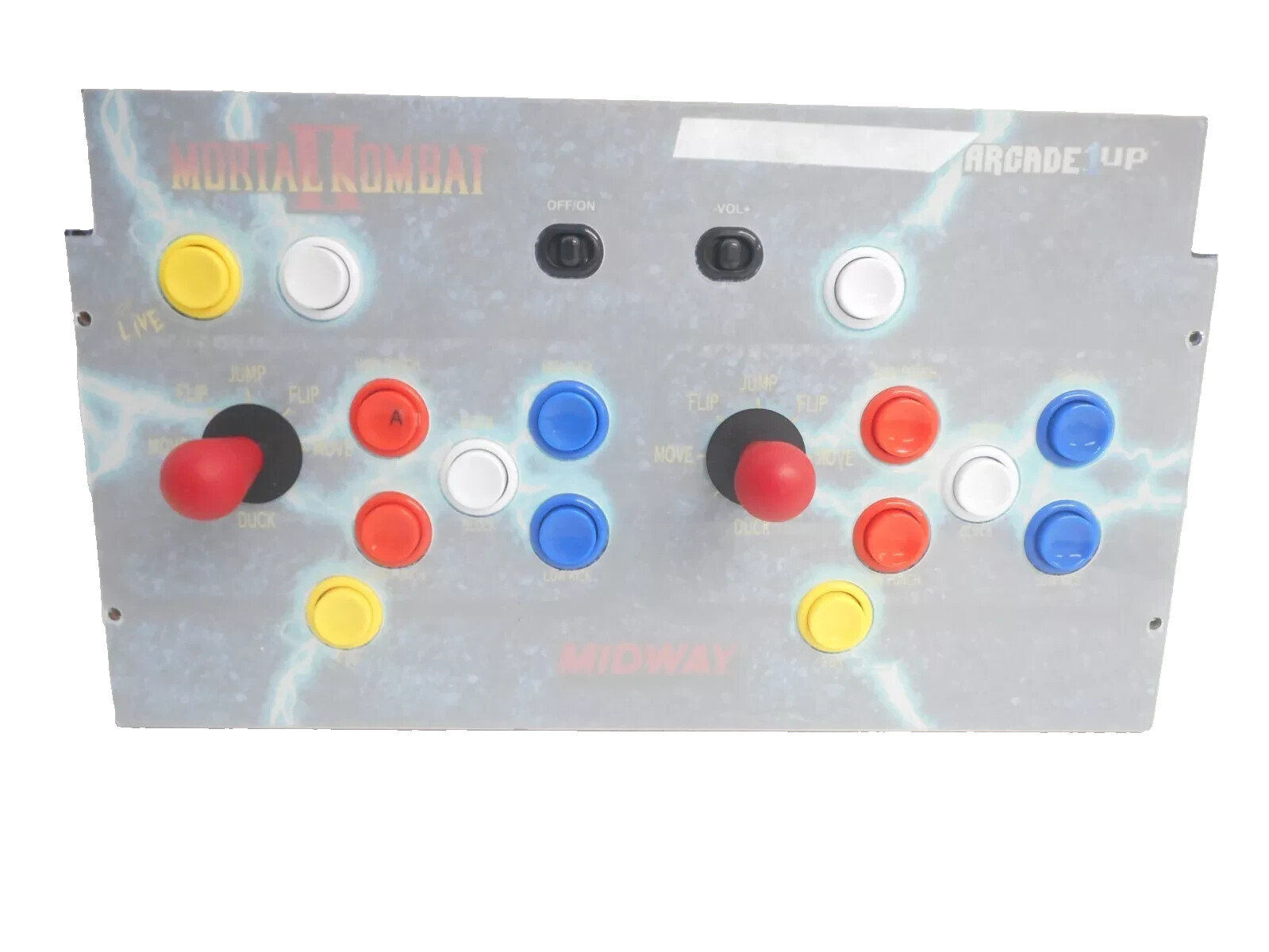 Arcade1Up - Mortal Kombat II Deluxe Arcade Game Control Deck W/ Protective Plate