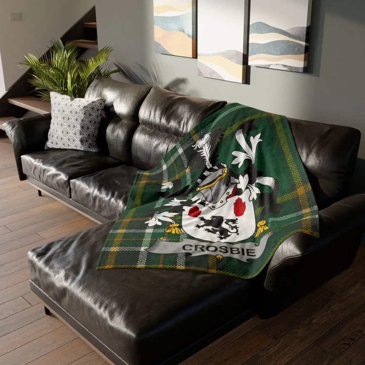 Crosbie Family Crest Irish Blanket