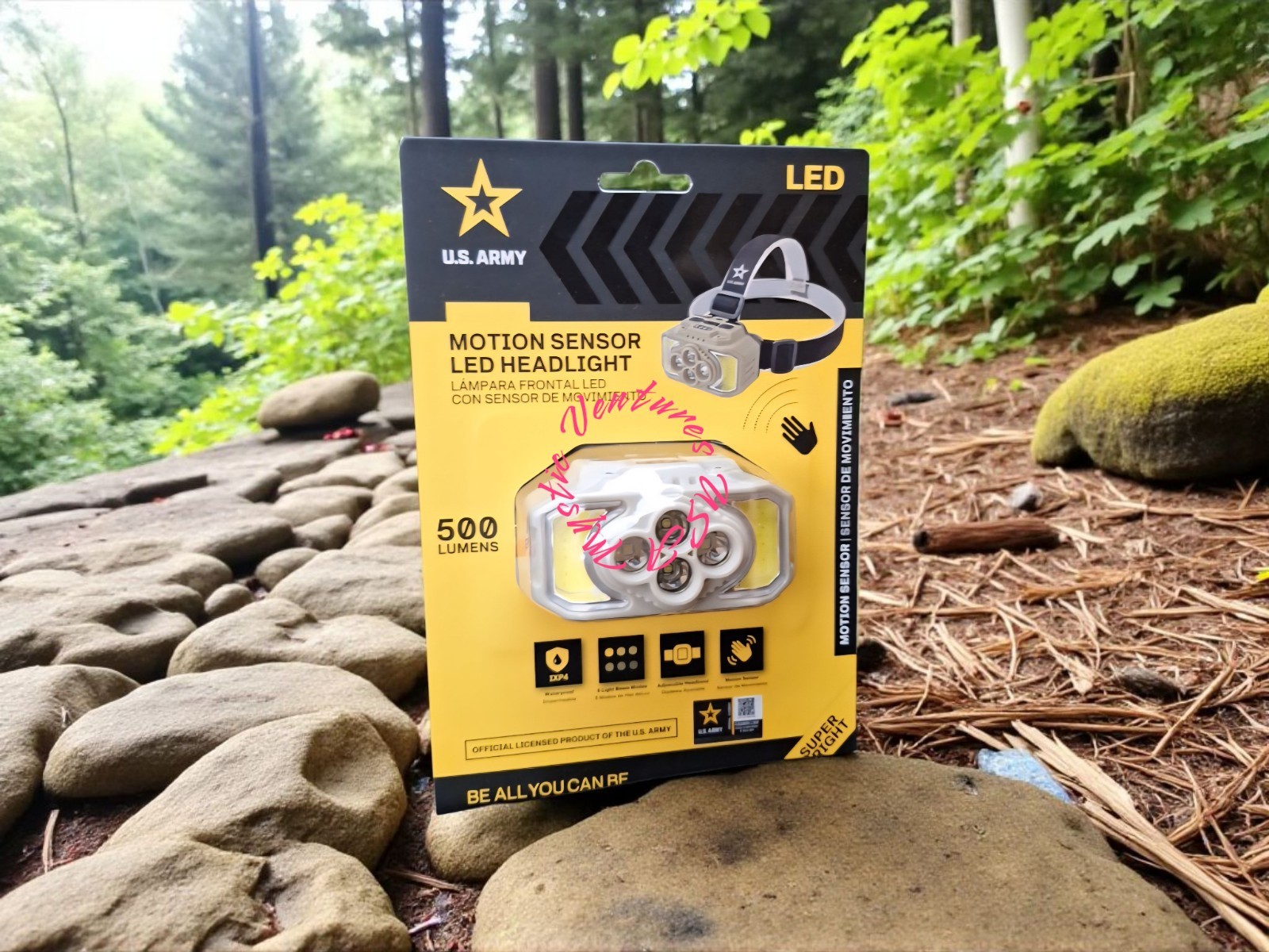 500 Lumen 6 Funtion LED HEADLAMP Rechargeable Li-ion Battery Officially US ARMY