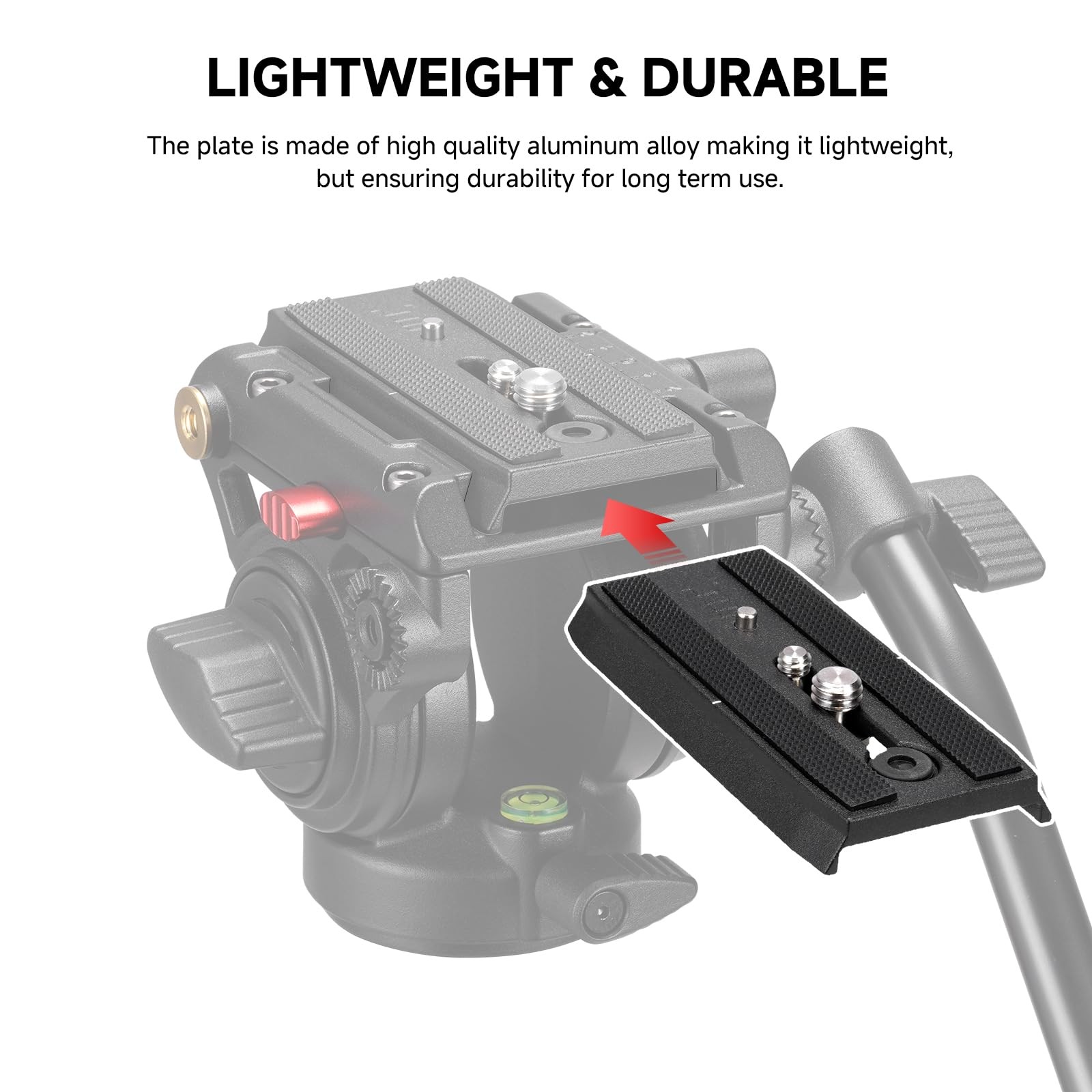 Universal Sliding Quick Release Plate Replacement Camera Mount with 1/4 Inch and