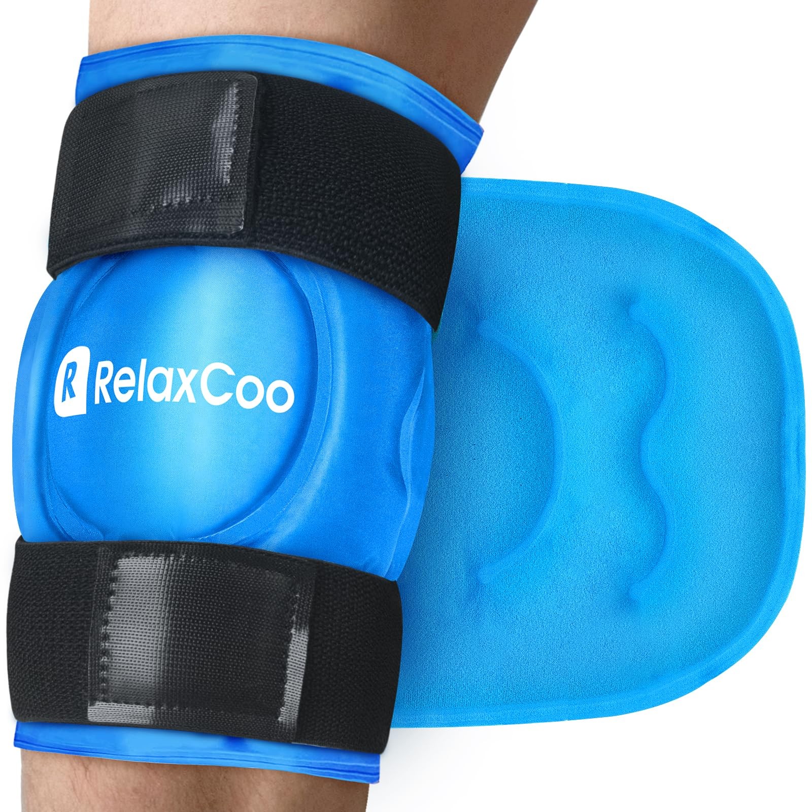 Ice Pack for Knee Pain Relief, Reusable Gel Wrap Leg Injuries,