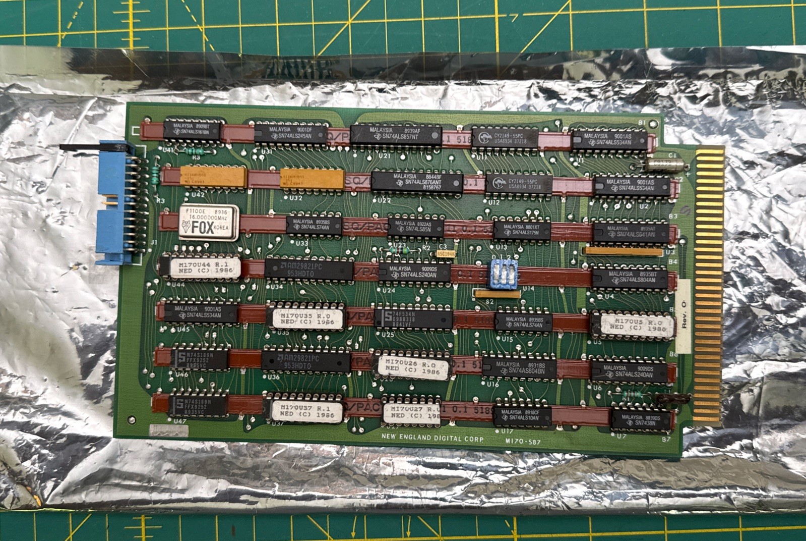 New England Digital Synclavier M170 Computer Bin Card