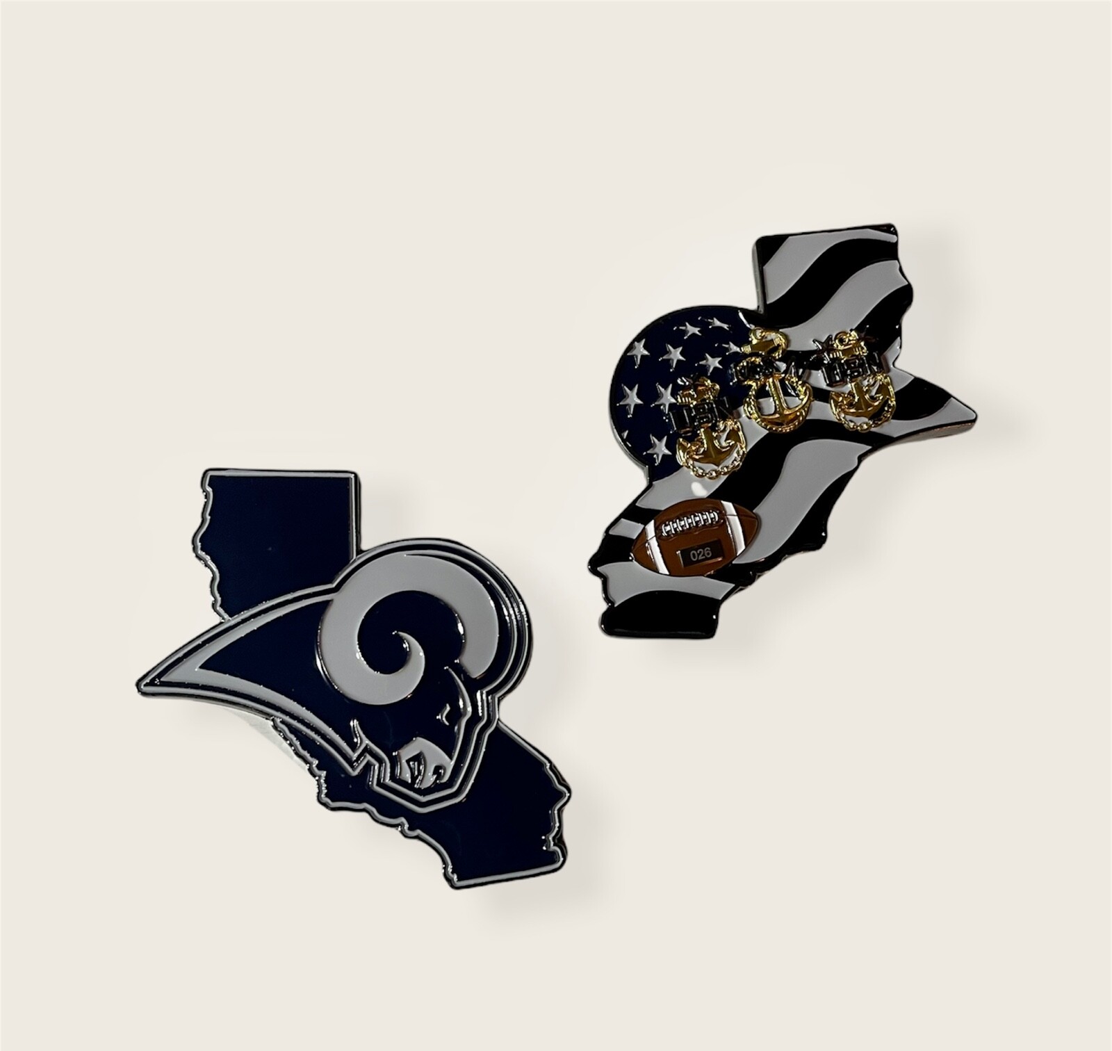 Rams - CPO Chief Challenge Coin. NFL Series *Only 50 Of Each Made*