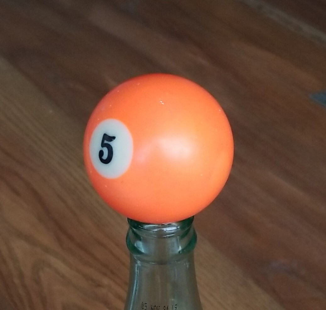 Pool Billiard Ball #5 Solid Vintage Replacement  2 1/4"