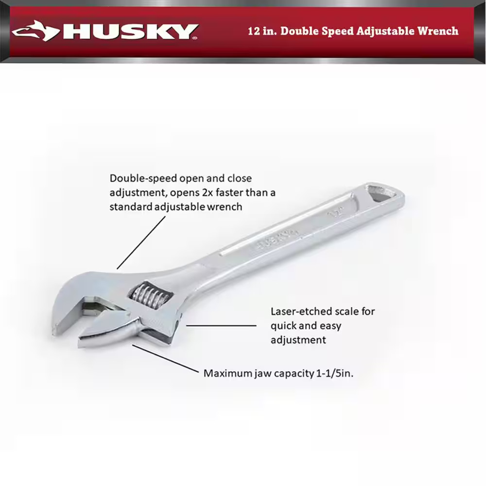 12 In. Adjustable Wrench