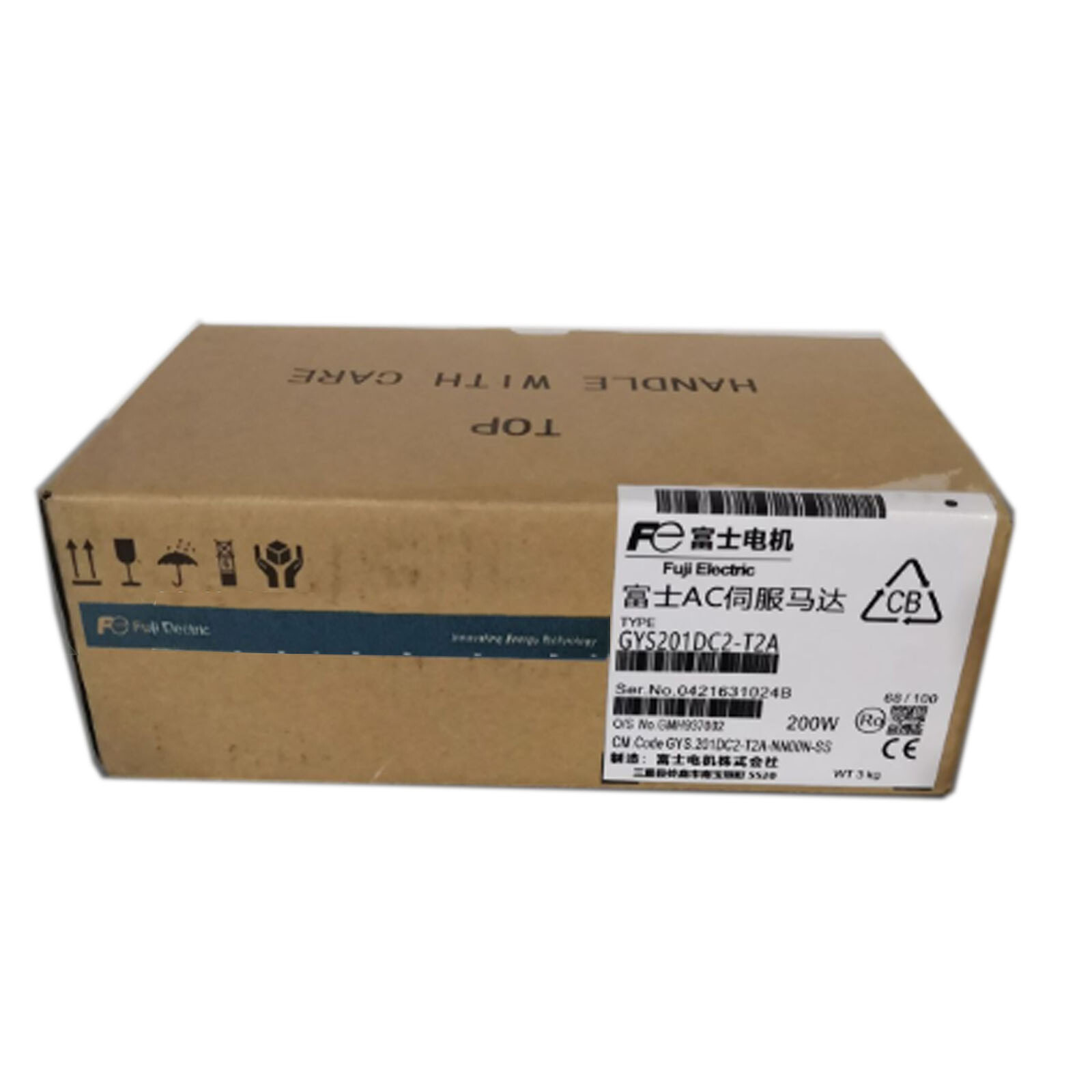 New In Box FUJI GYS201DC2-T2A Servo Motor#HL