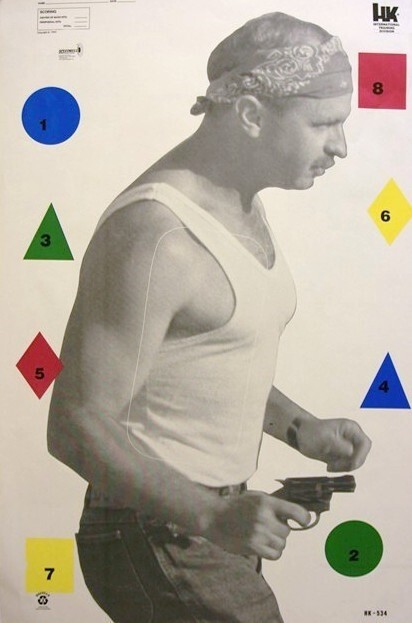 HK Intl Tactical Training Target (center of mass scoring), 22.5x35, SHIPS FREE