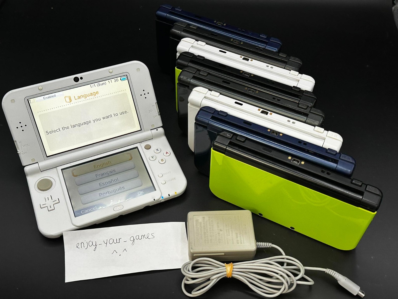 Nintendo New 3DS XL LL | English | Charger | Stylus | USA Seller - Ship in 1-DAY