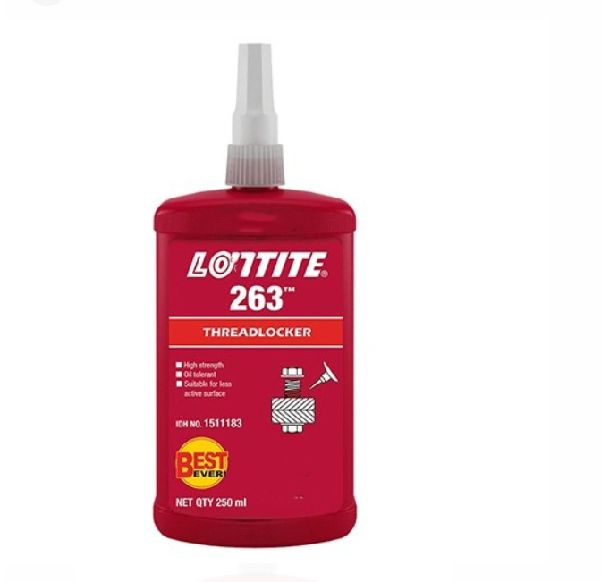 Loktite 263 (250 ML )Hankal Red High Strength Threadlocker for permanent locking