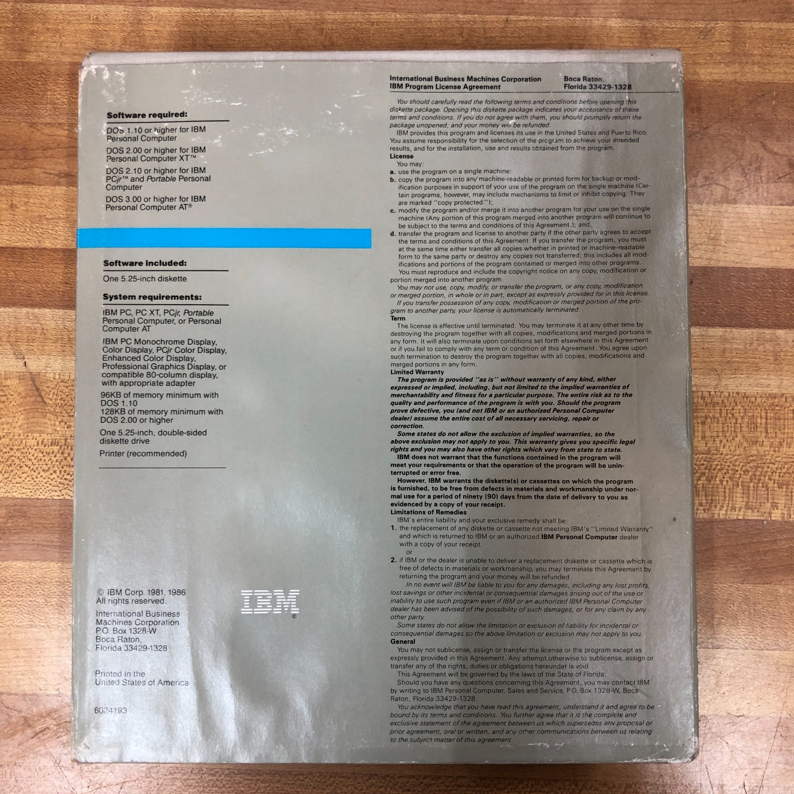 IBM PC Personal Computer Macro Assembler 2.00 5.25" Floppy Disk Software
