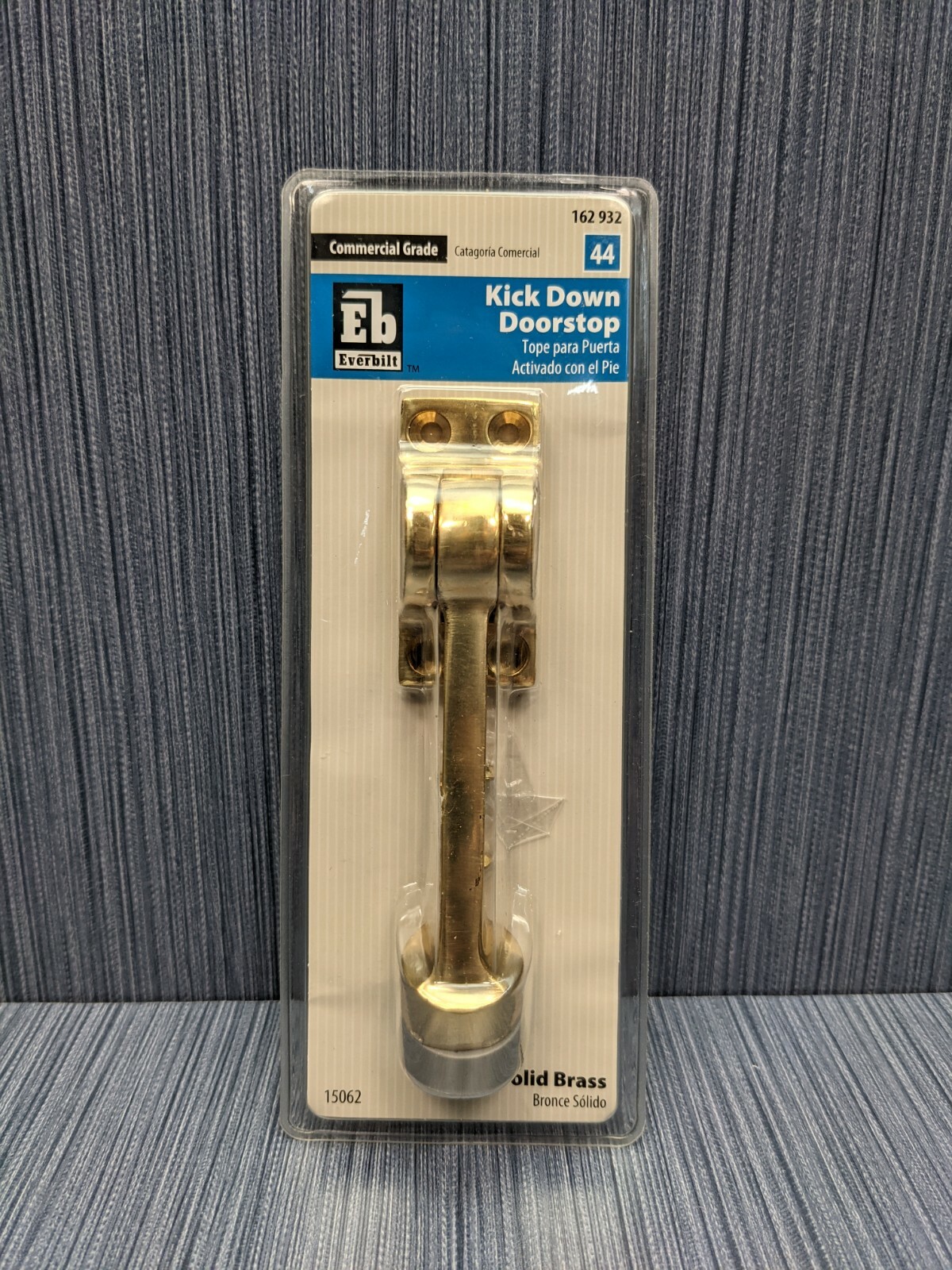 NEW Everbilt 162932 Solid Brass Kick Down Doorstop