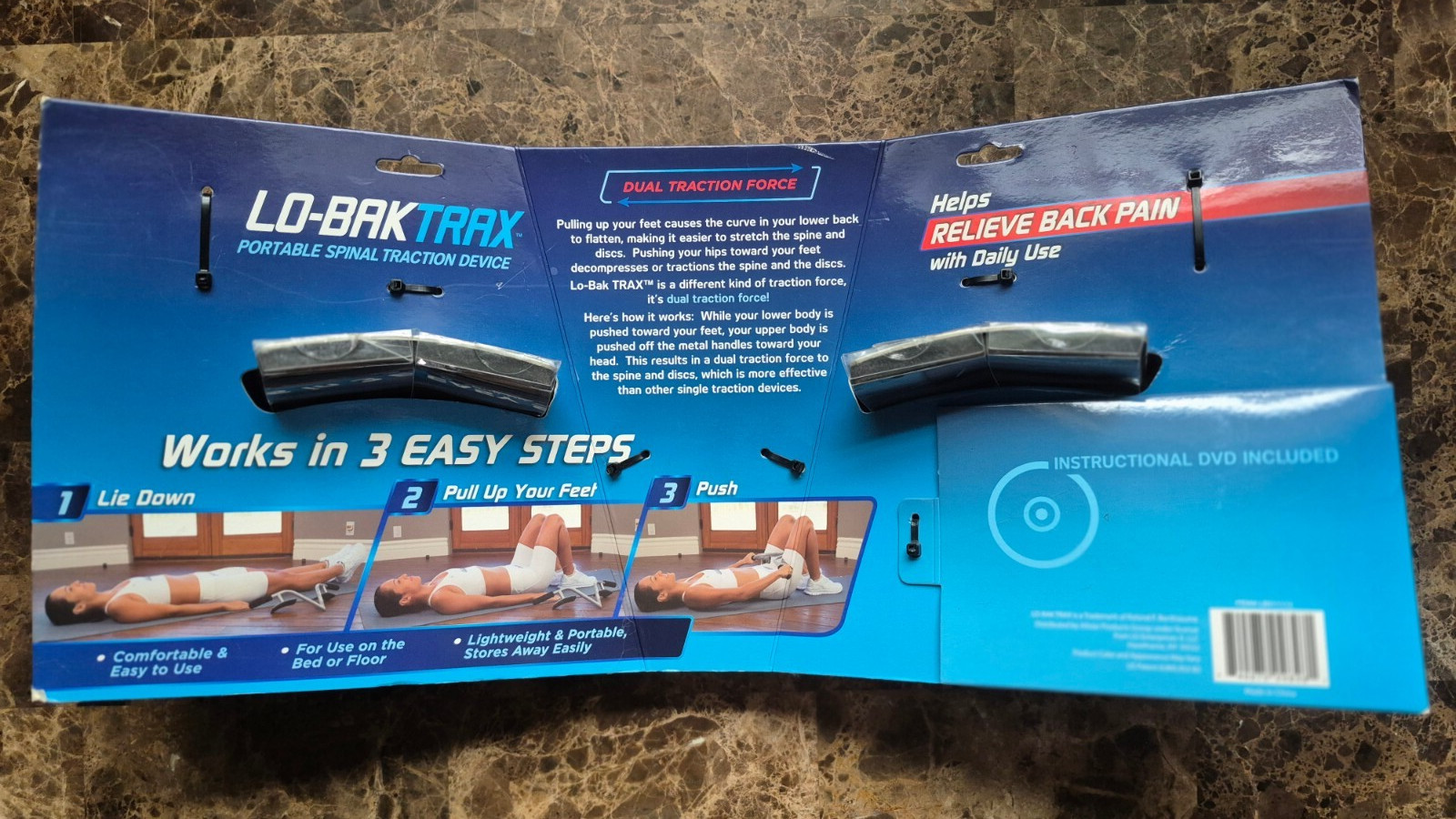 LO-BAK TRAX Portable Spinal Traction DECOMPRESSION Sciatica Back Pain Relief