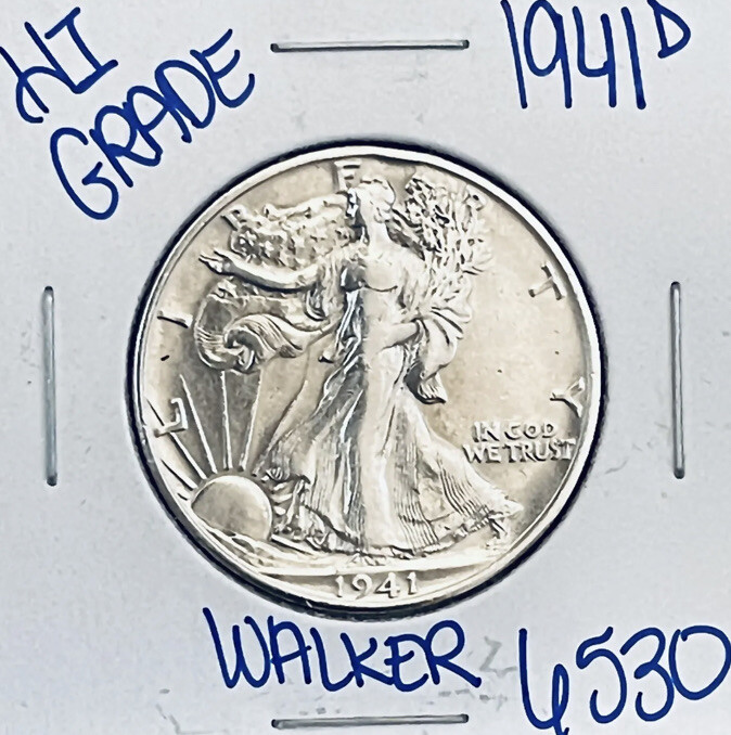 ⭐️1941 D LIBERTY WALKING SILVER HALF DOLLAR⭐️HIGH GRADE⭐️
