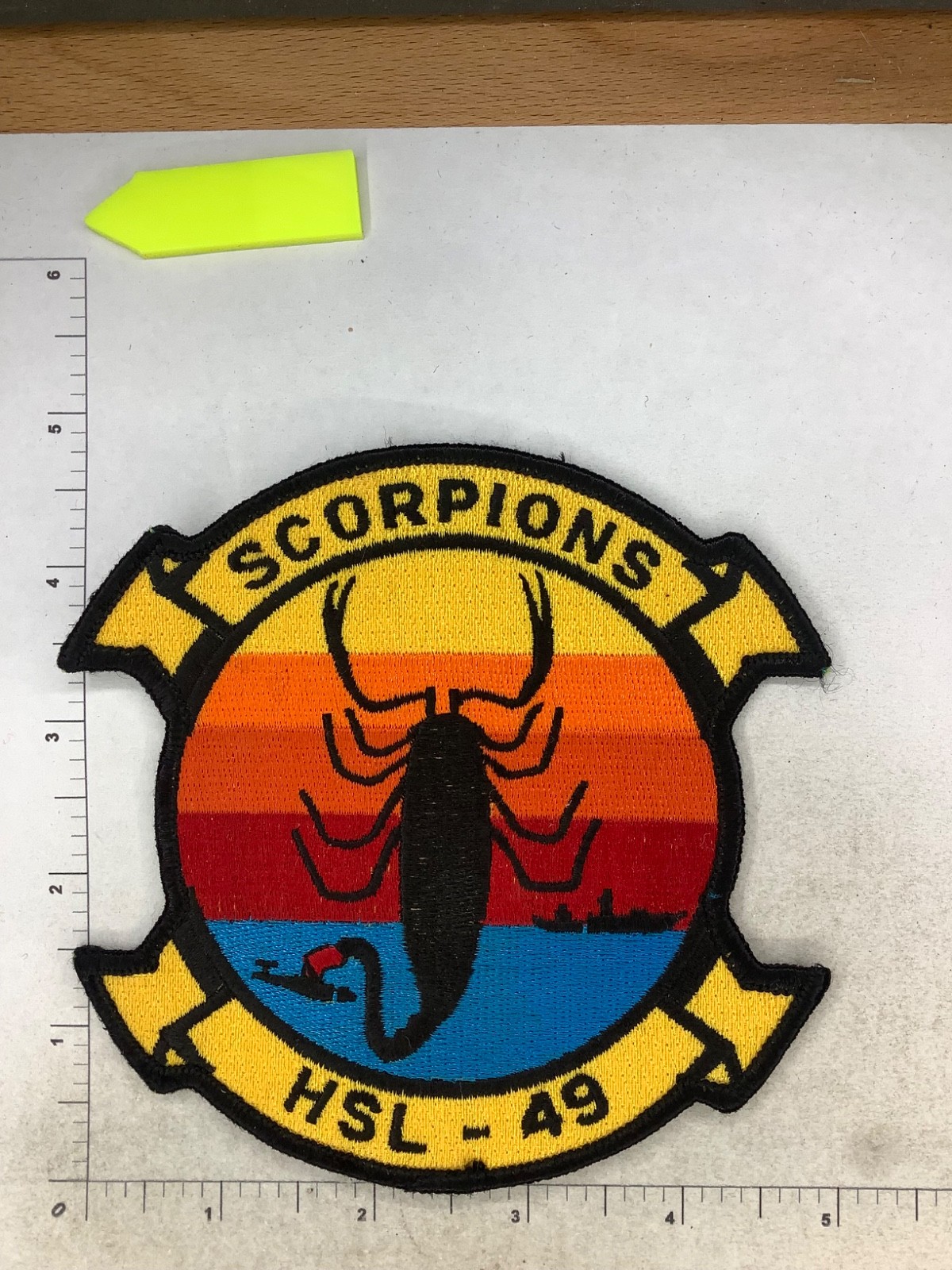 USMC HSL-49 SCORPIONS HELICOPTER SQUADRON PATCH