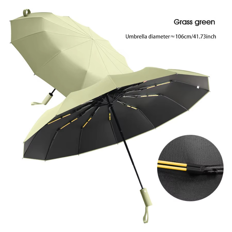 Umbrella Bone 24 Folding UV Rain Windproof Protection Large 24-Bone Sunshade