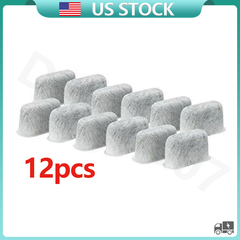 Charcoal Water FIlters For Cuisinart Coffee Part DCC-RWF by Nispira 12 PCS