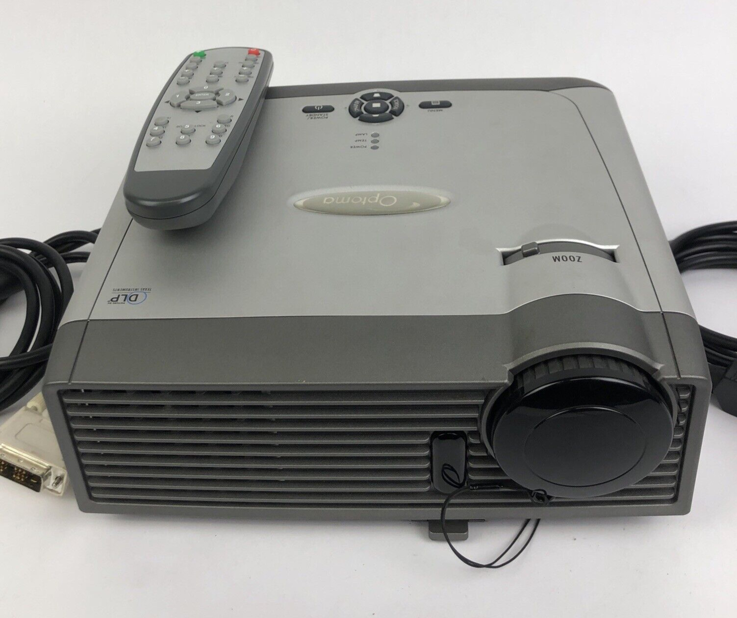 Optoma DX625 DLP Projector Display with Remote , Case and Instructions - LOOK