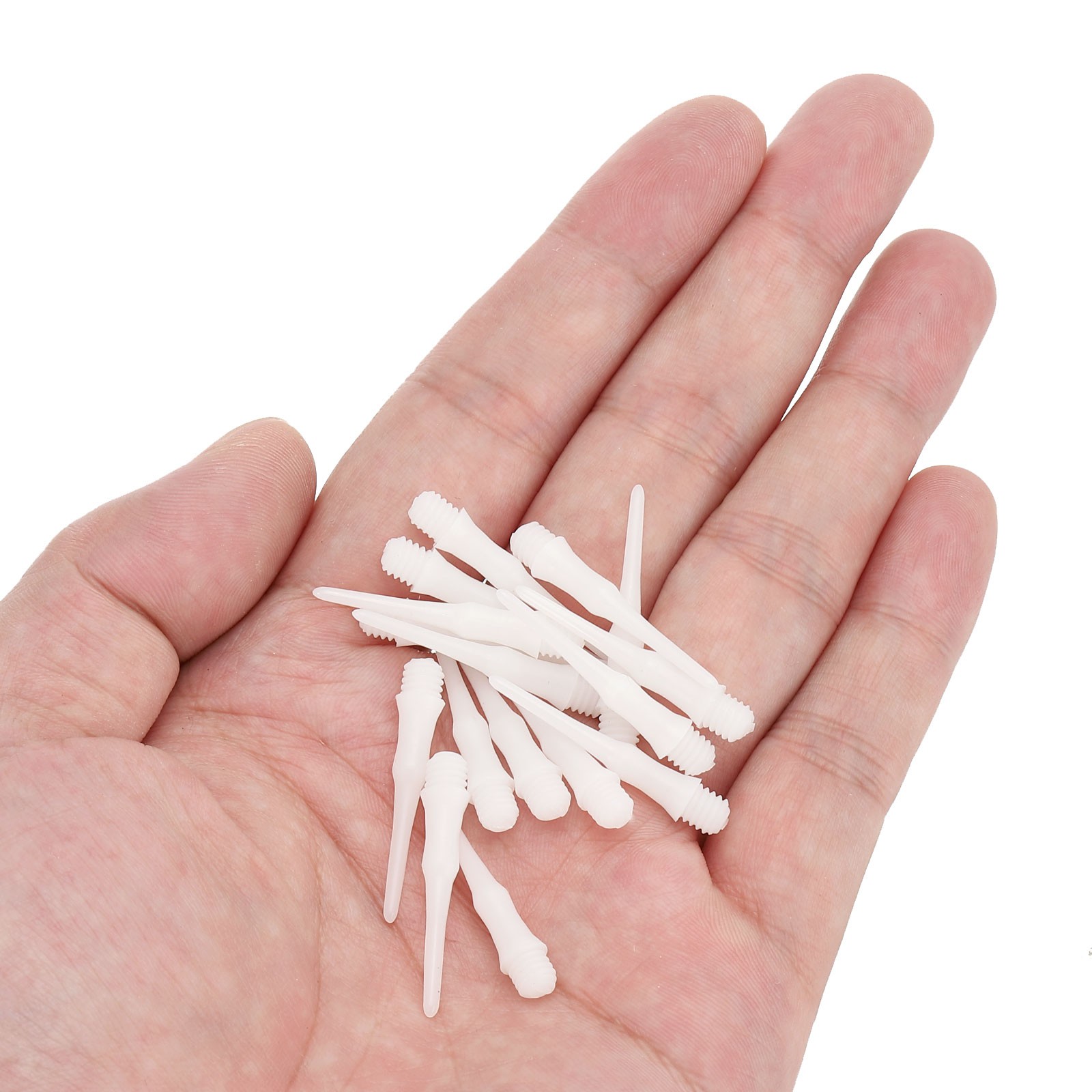 90Pcs 2BA Thread Plastic Soft Dart Tips Replacement Dart Accessories, White