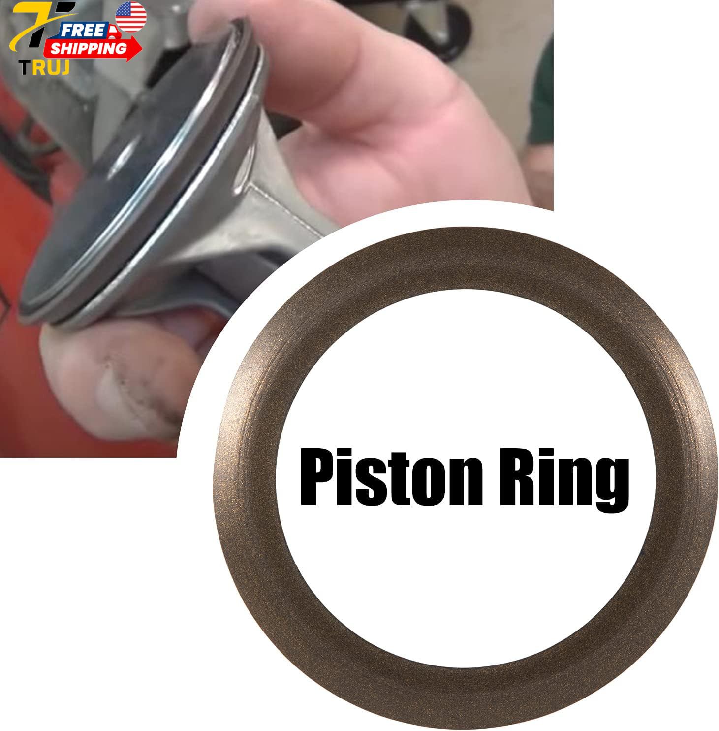 Compressor Piston Kit Connecting Rod Replacement Kit w/Piston Bearing for Sears