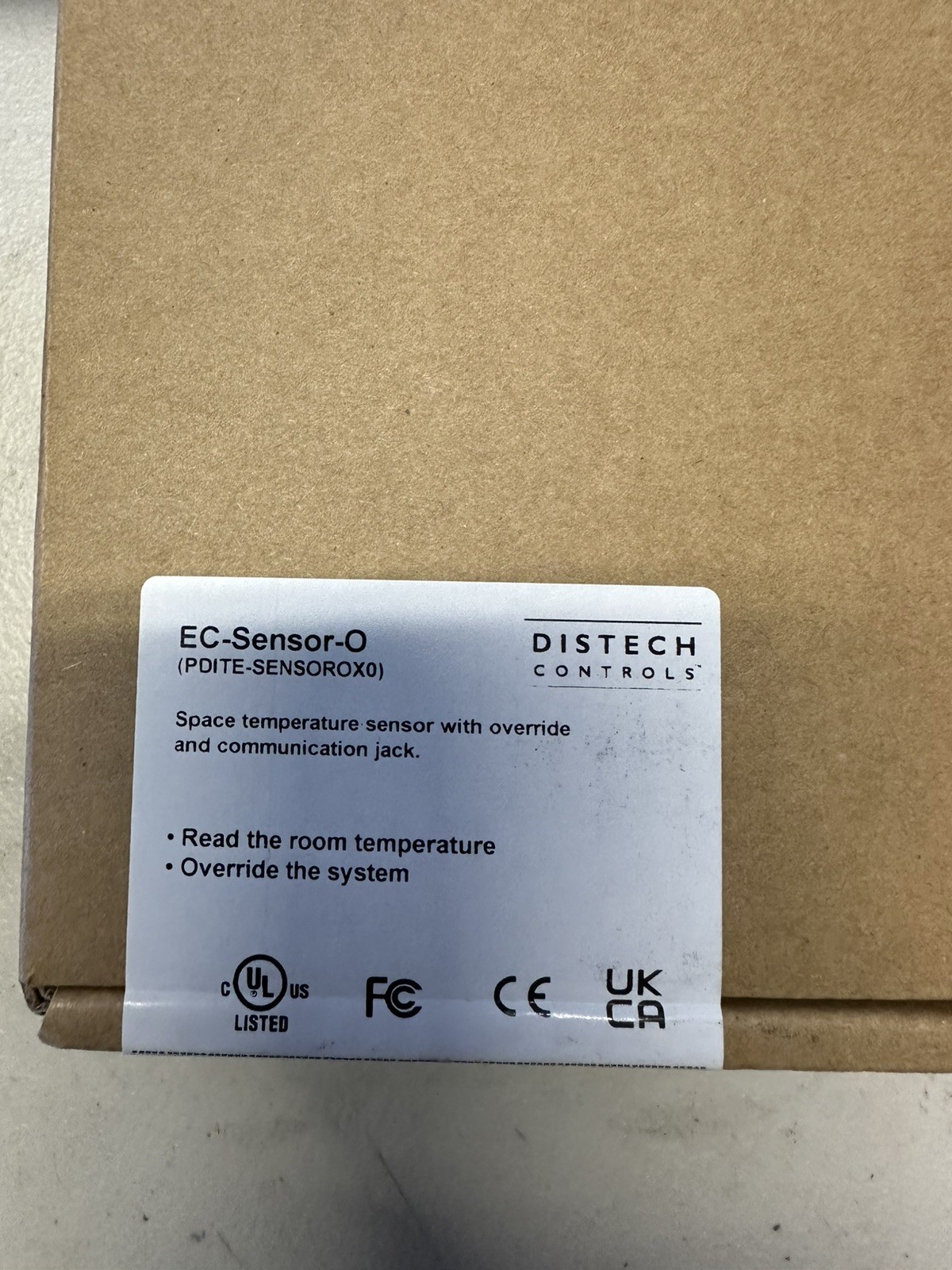 New 2 Distech Controls PDITE-SensorOx0 EC-Sensor-O