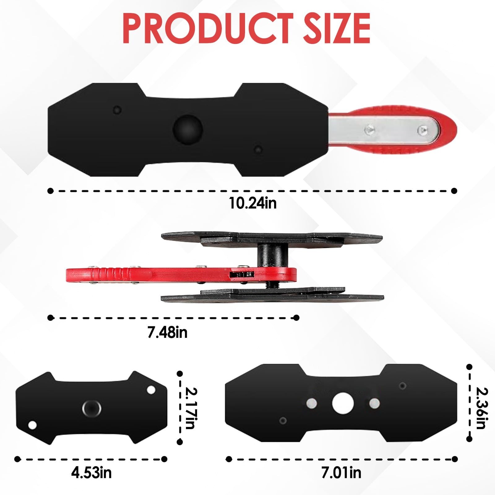 Ratcheting Brake Caliper Press Tool, Piston Compressor & Spreader for Disc Brake