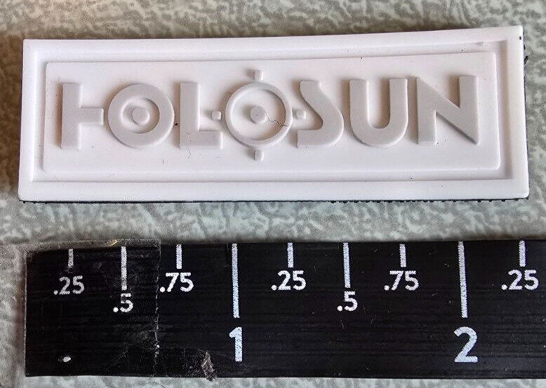White - Holosun Optics Tactical PVC Morale Logo Patch Outdoor Shot Show 2025
