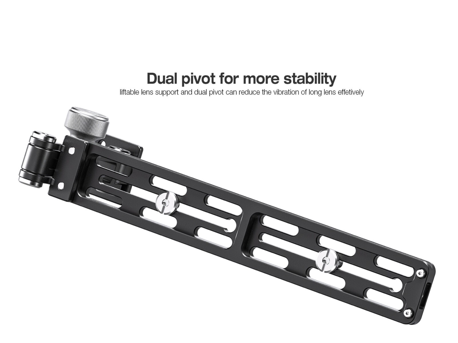 Leofoto VR-250Kit Updated 250mm Dual Pivot Long Lens Support, Arca