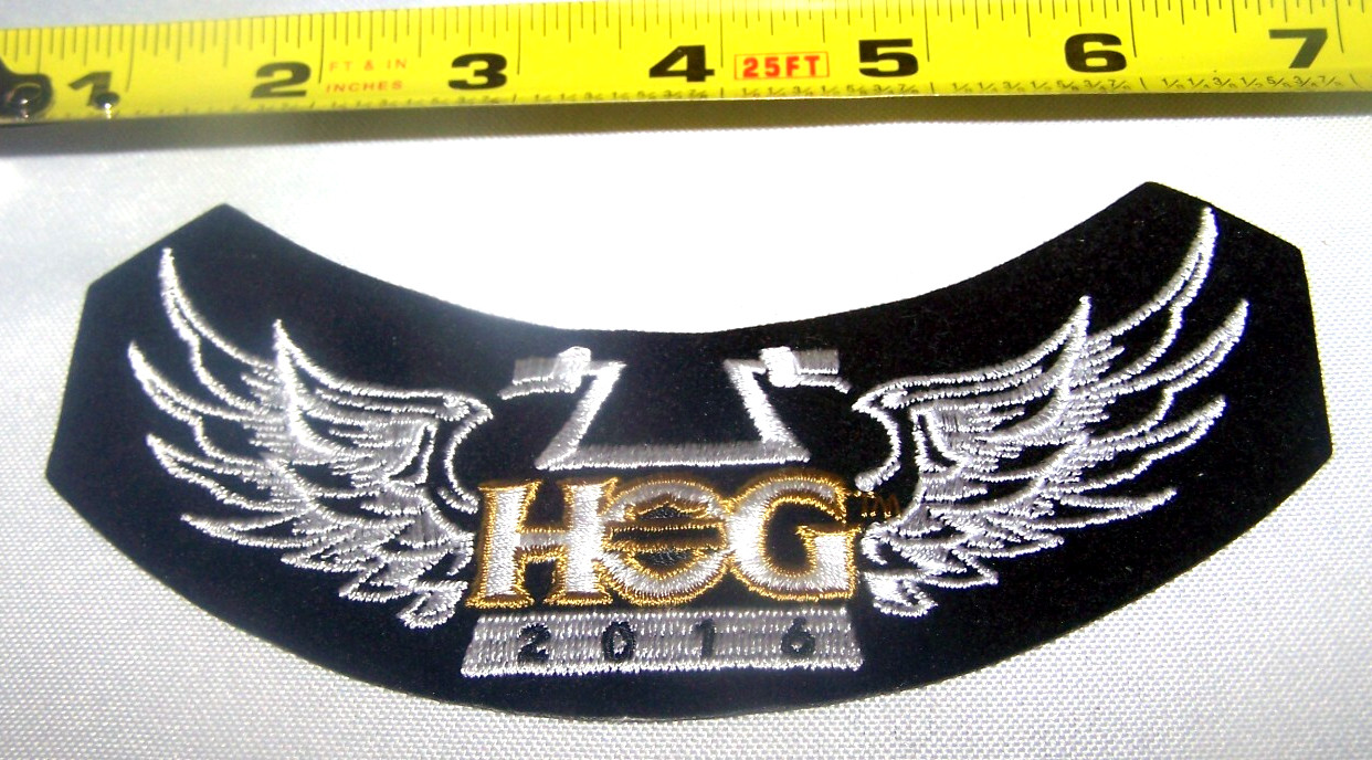 2016 Harley Davidson Motorcycles HOG Owners Group Vest Jacket Rocker Patch