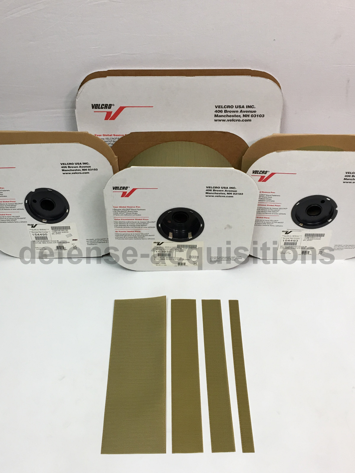 VELCRO® Brand HOOK Fastener- Sew On Mil-Spec Tactical Military tape KHAKI