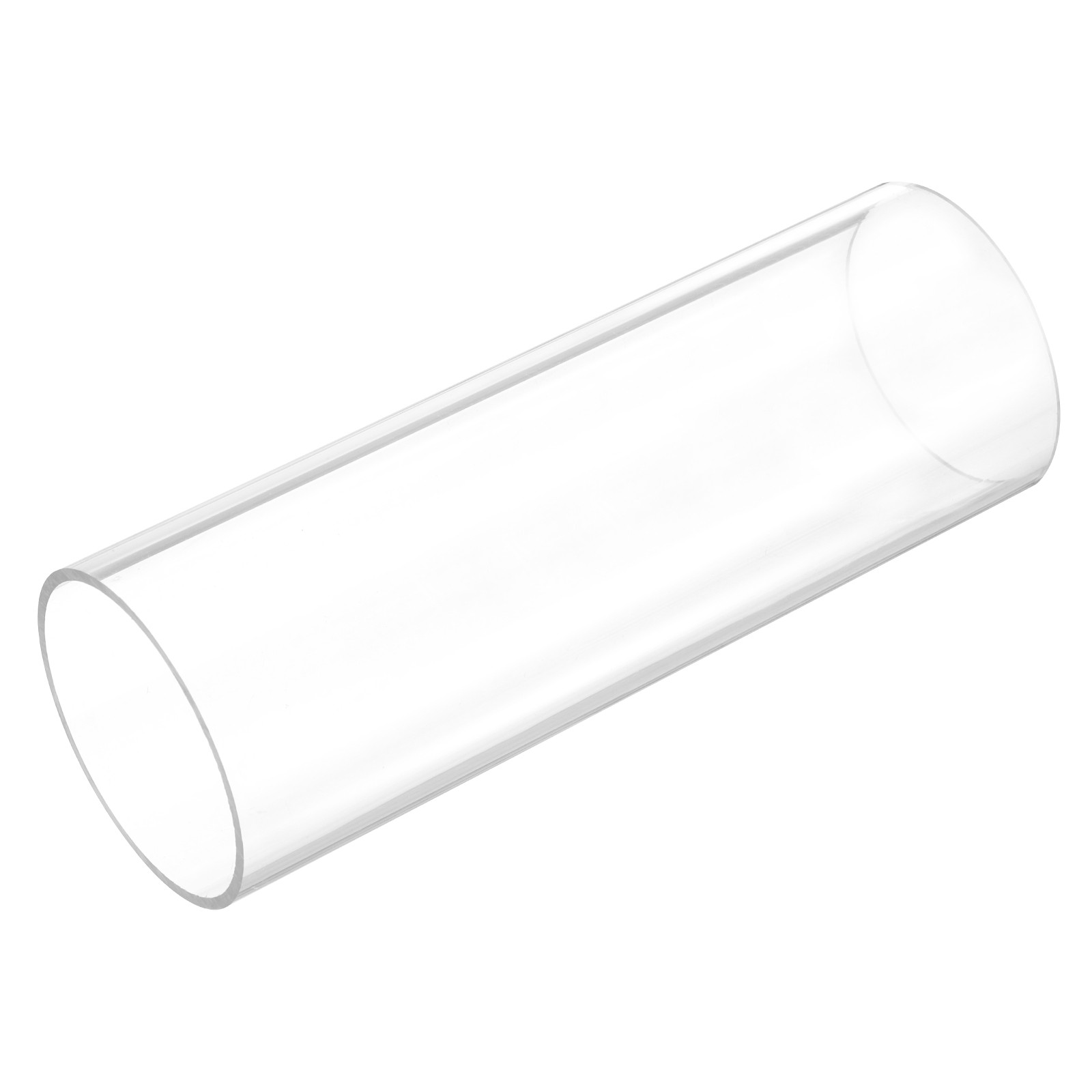 Rigid Round Clear Tubing 50mm ID x 54mm OD x 150mm Length Plastic Tube