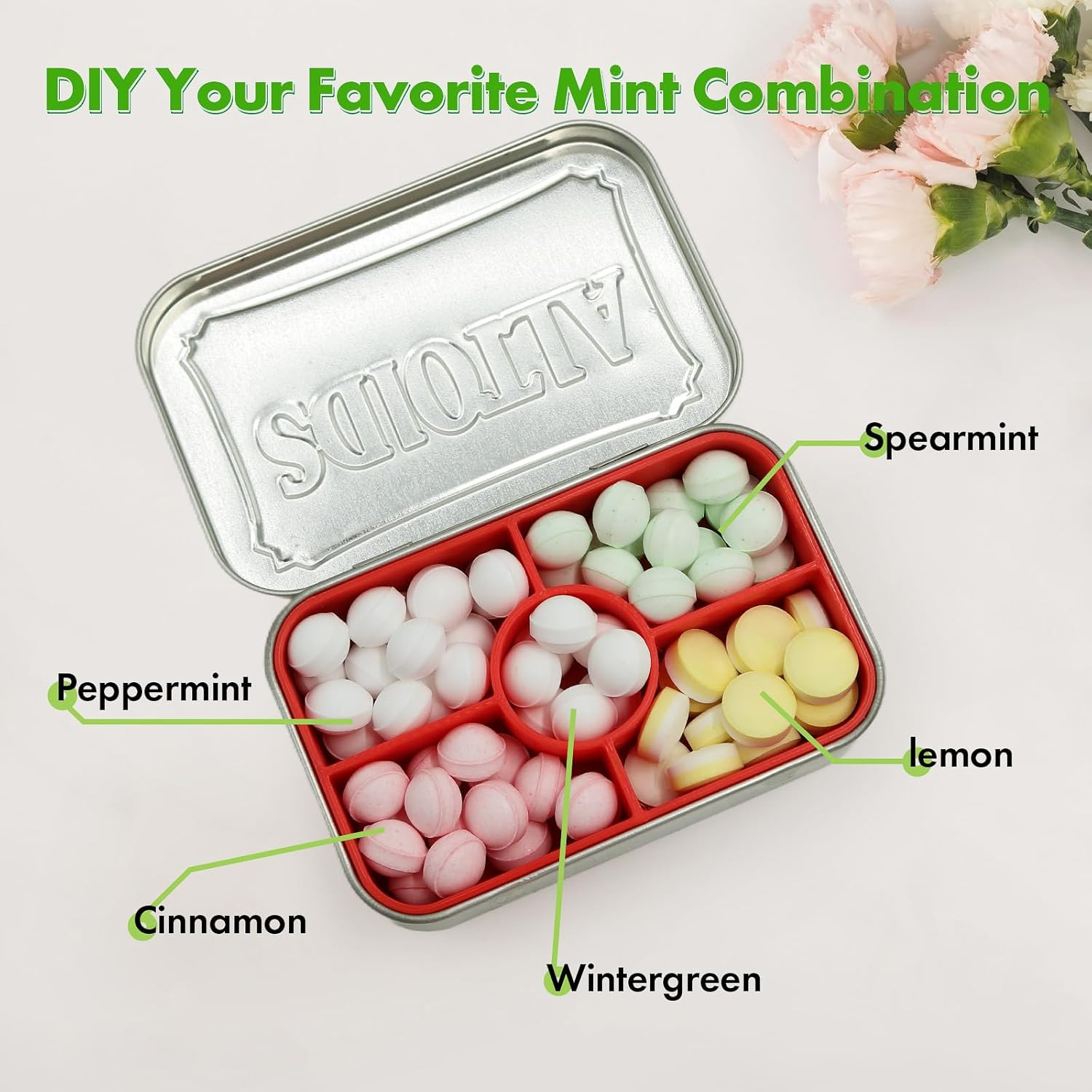 Organizer Inserts Compatible with Altoids 1.76Oz Mint Tins for Personal Storage