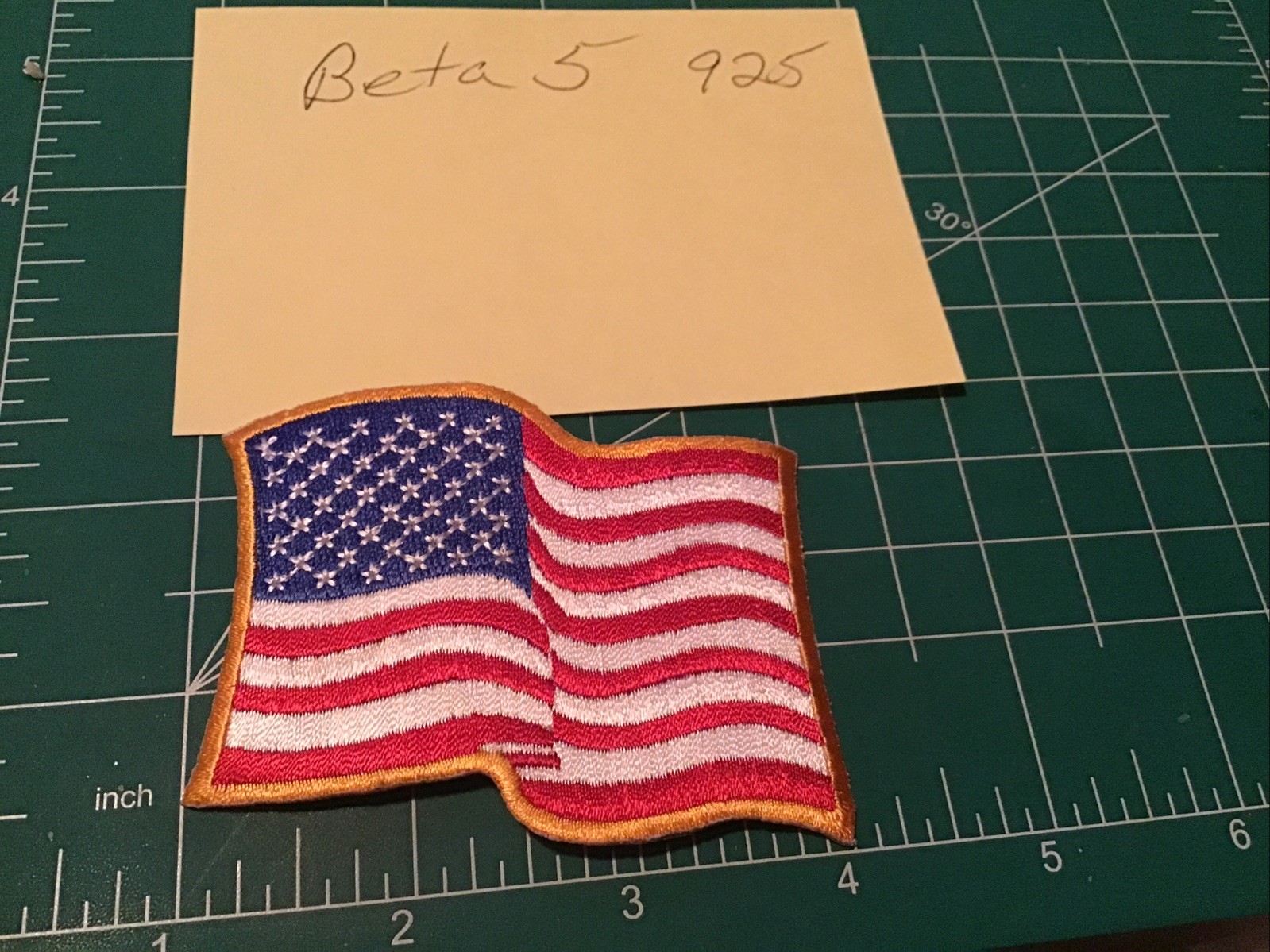 American Wavy flag patch