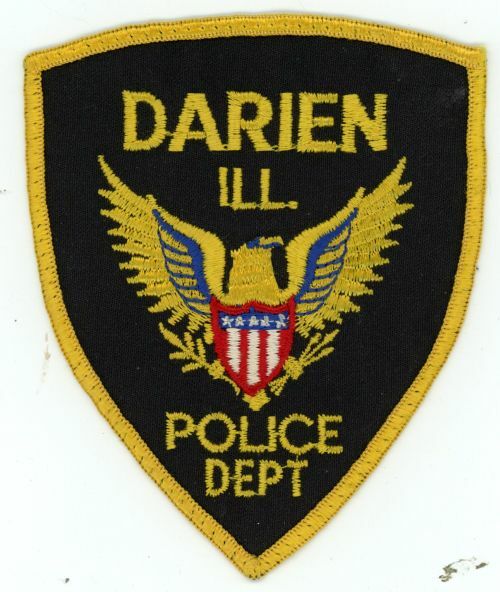 ILLINOIS IL DARIEN POLICE NICE SHOULDER PATCH SHERIFF